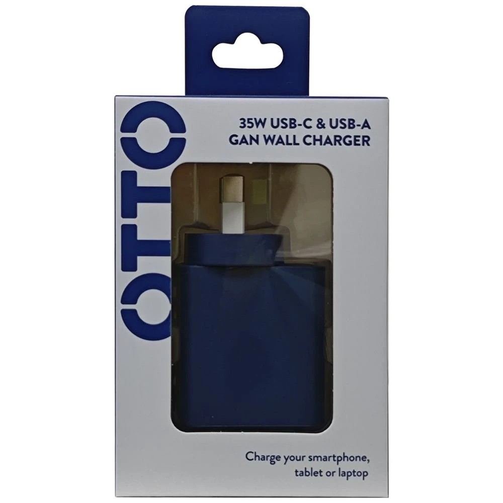 6 Otto USB-A and USB-C GAN Wall Charger Blue, 6 of 8