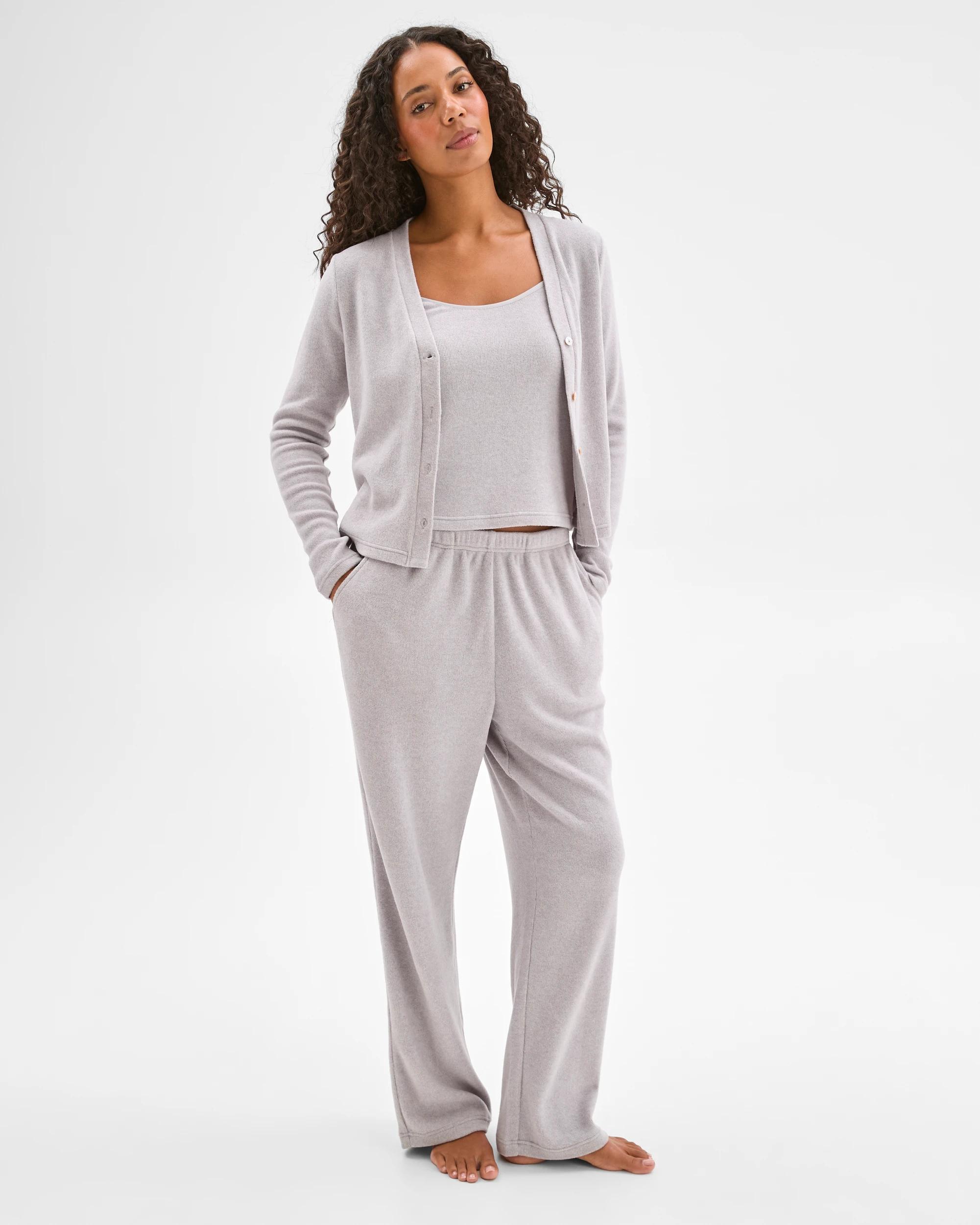 3 Target Woman Cosy Sleep Cardigan GREY, 3 of 6