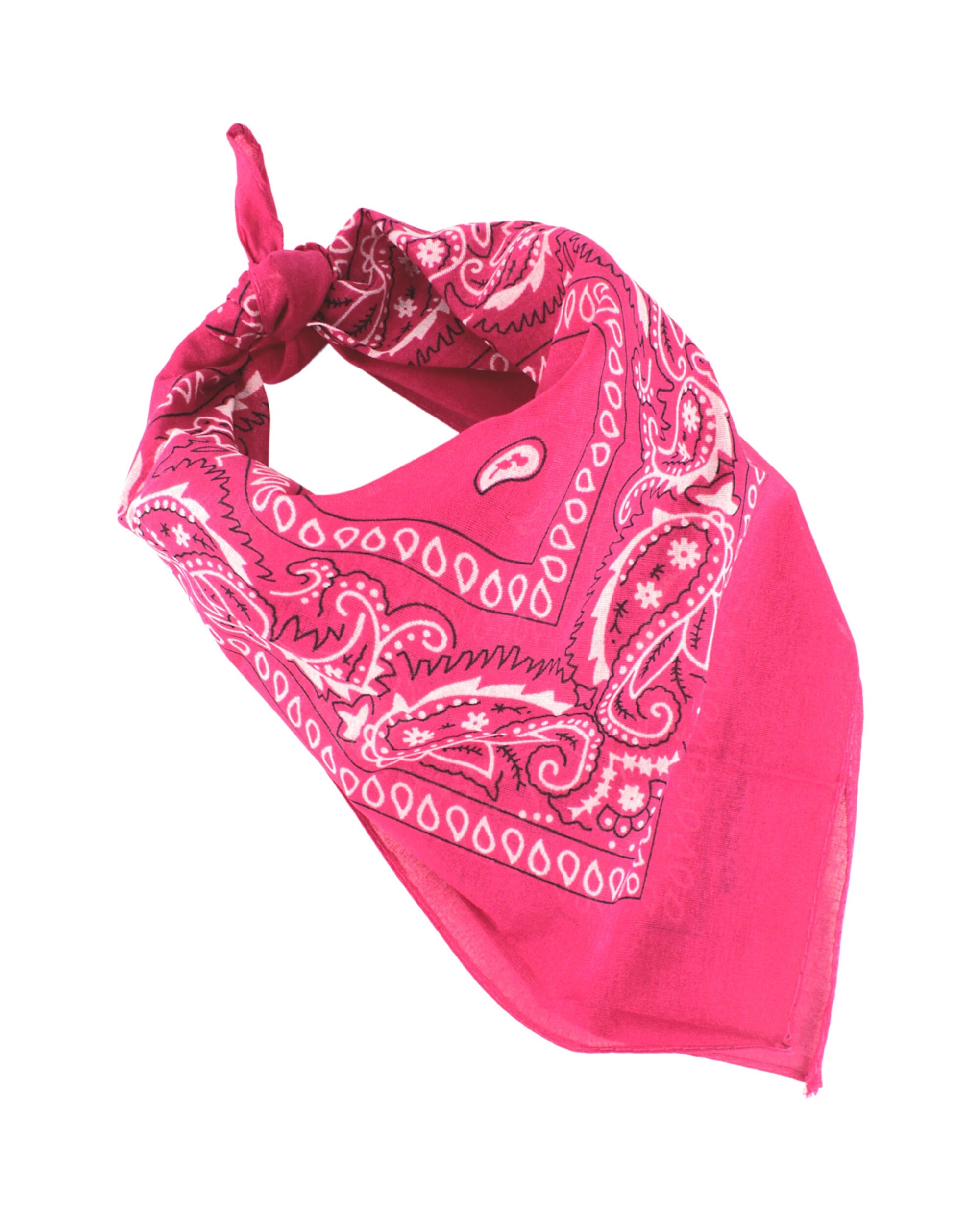 1 JD Party Magenta Paisley Bandana - Pink, 1 of 3