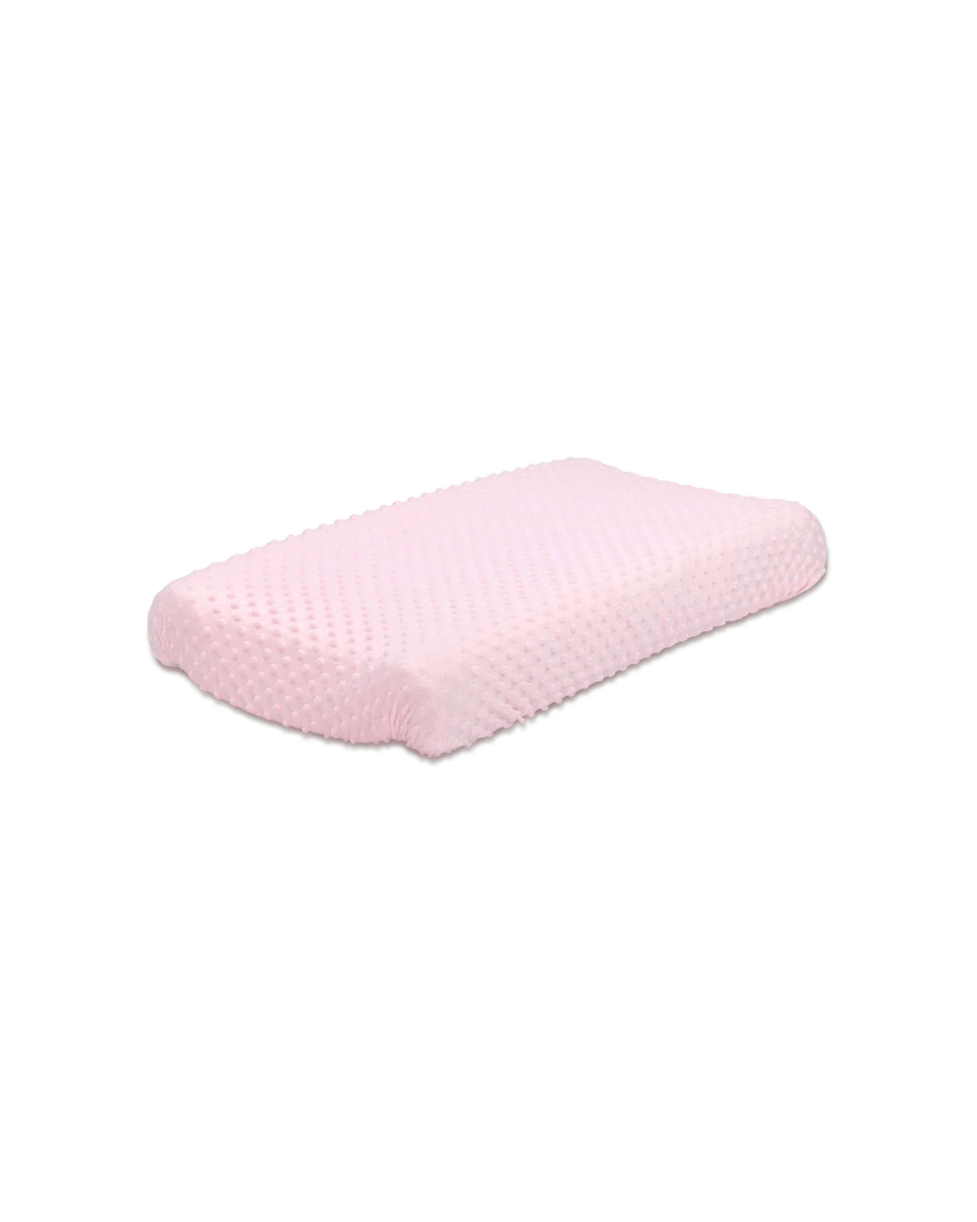 1 Little Haven Baby Change Pad Cover Velour Dot Elastic Fits Most Standard - Pink, 1 of 2