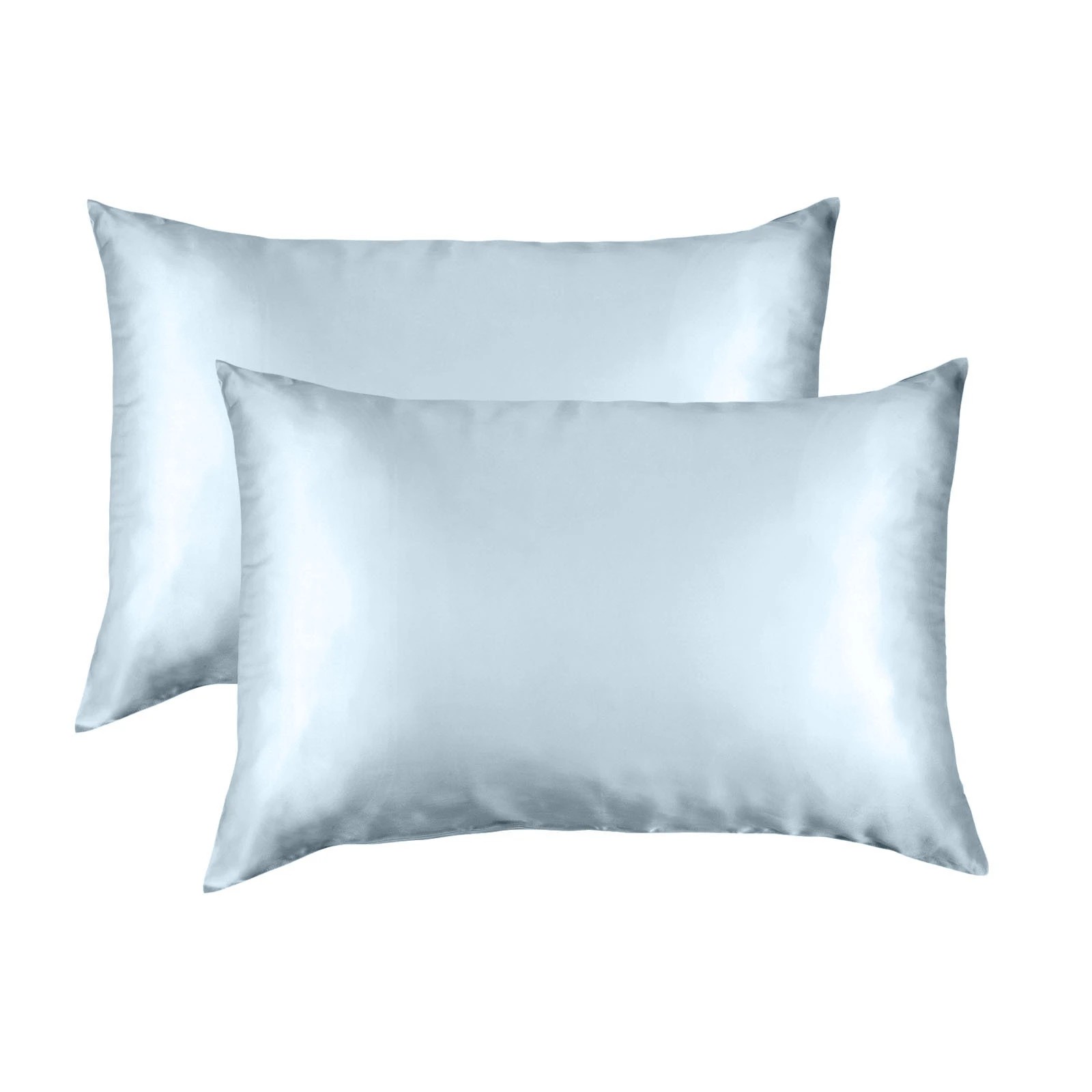 5 Royal Comfort Mulberry Soft Silk Luxurious Hypoallergenic Pillowcase Twin Pack - Blue, 5 of 10