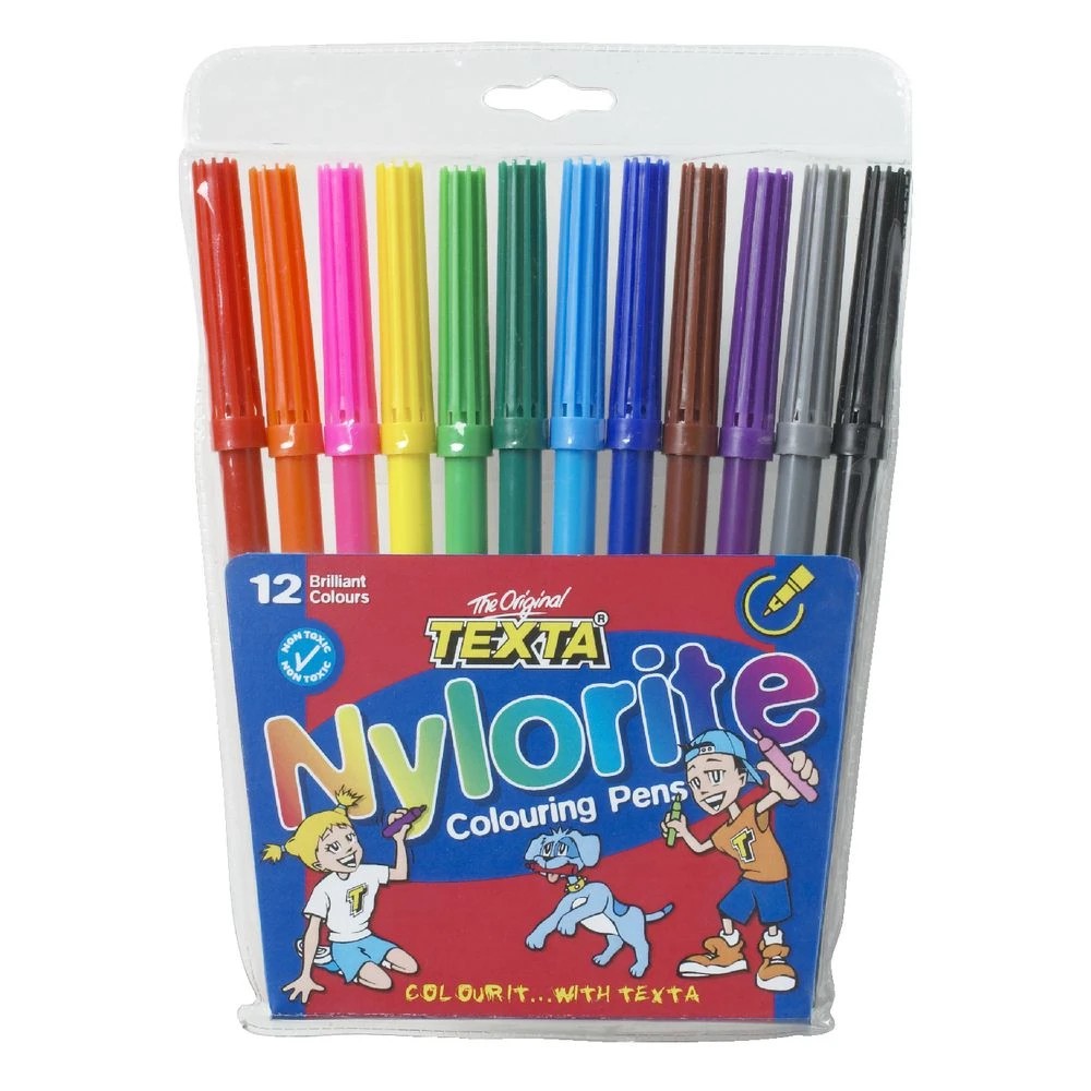 4 Texta Nylorite Coloured Markers Assorted 12 Pack, 4 of 4