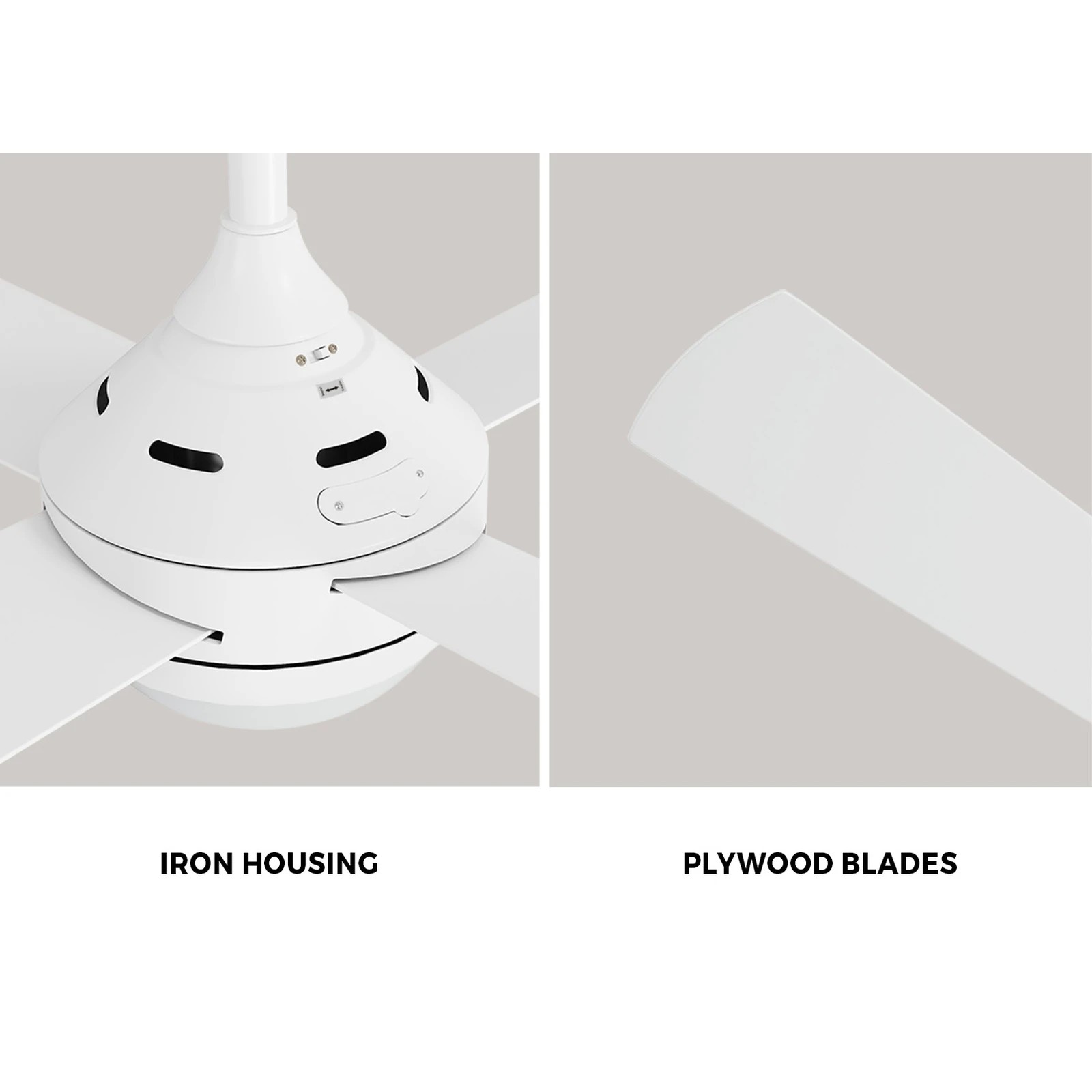 7 Vevare 52" Ceiling Fan AC Motor with LED Light & Remote Control, 7 of 10