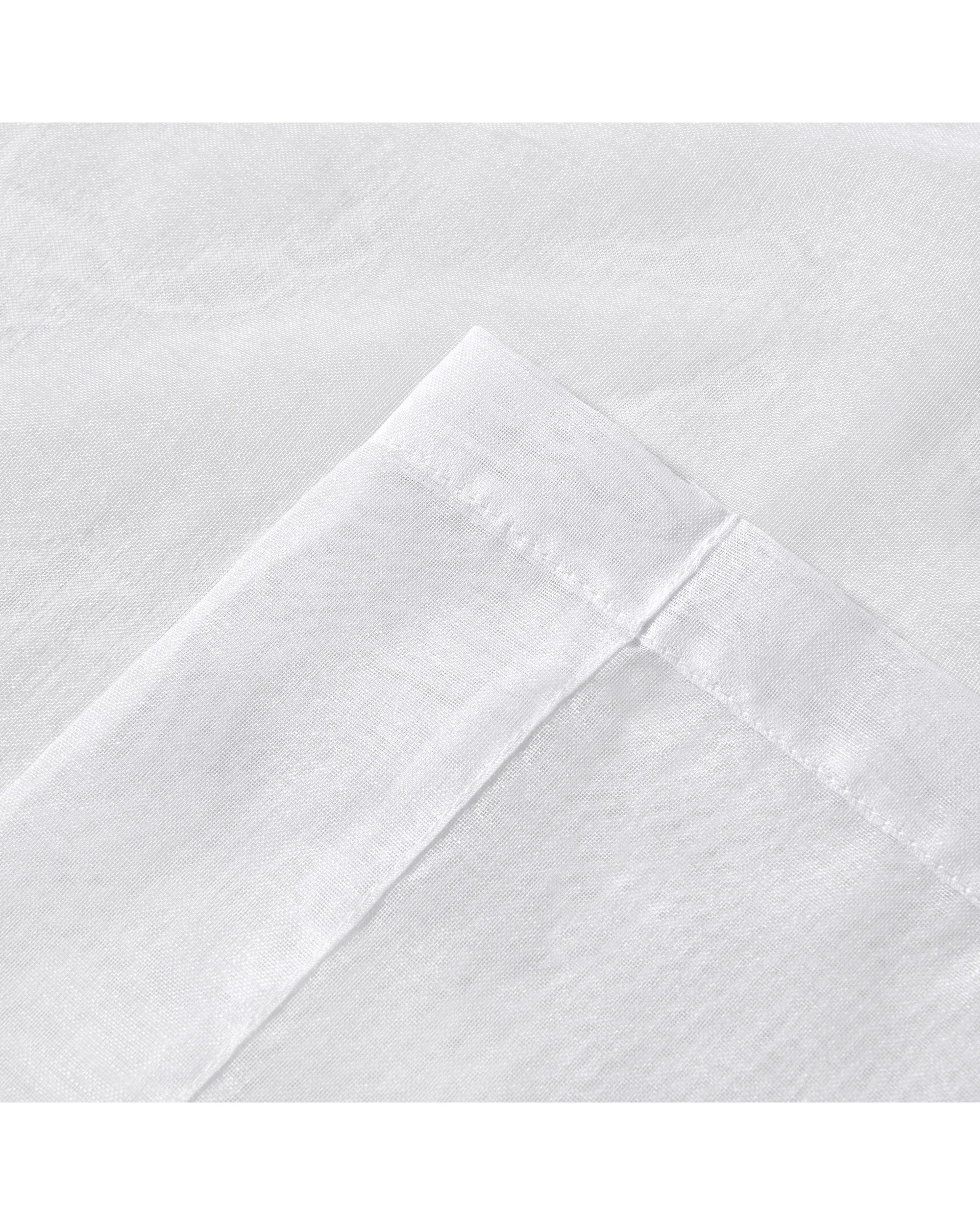3 Cadence & Co. Kirra Sheer S-Fold Curtain 630x280cm - Fits 360cm Track - White, 3 of 4