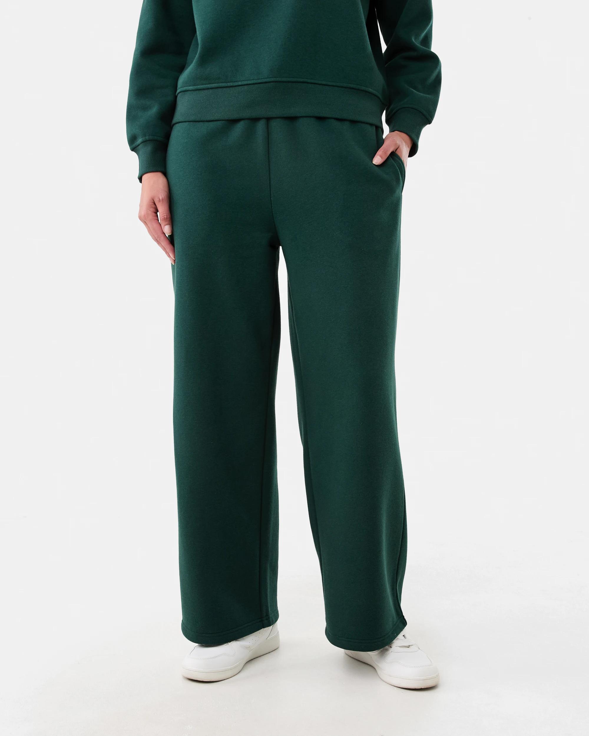 1 Wide Leg Trackpants Grn Leaf, 1 of 6