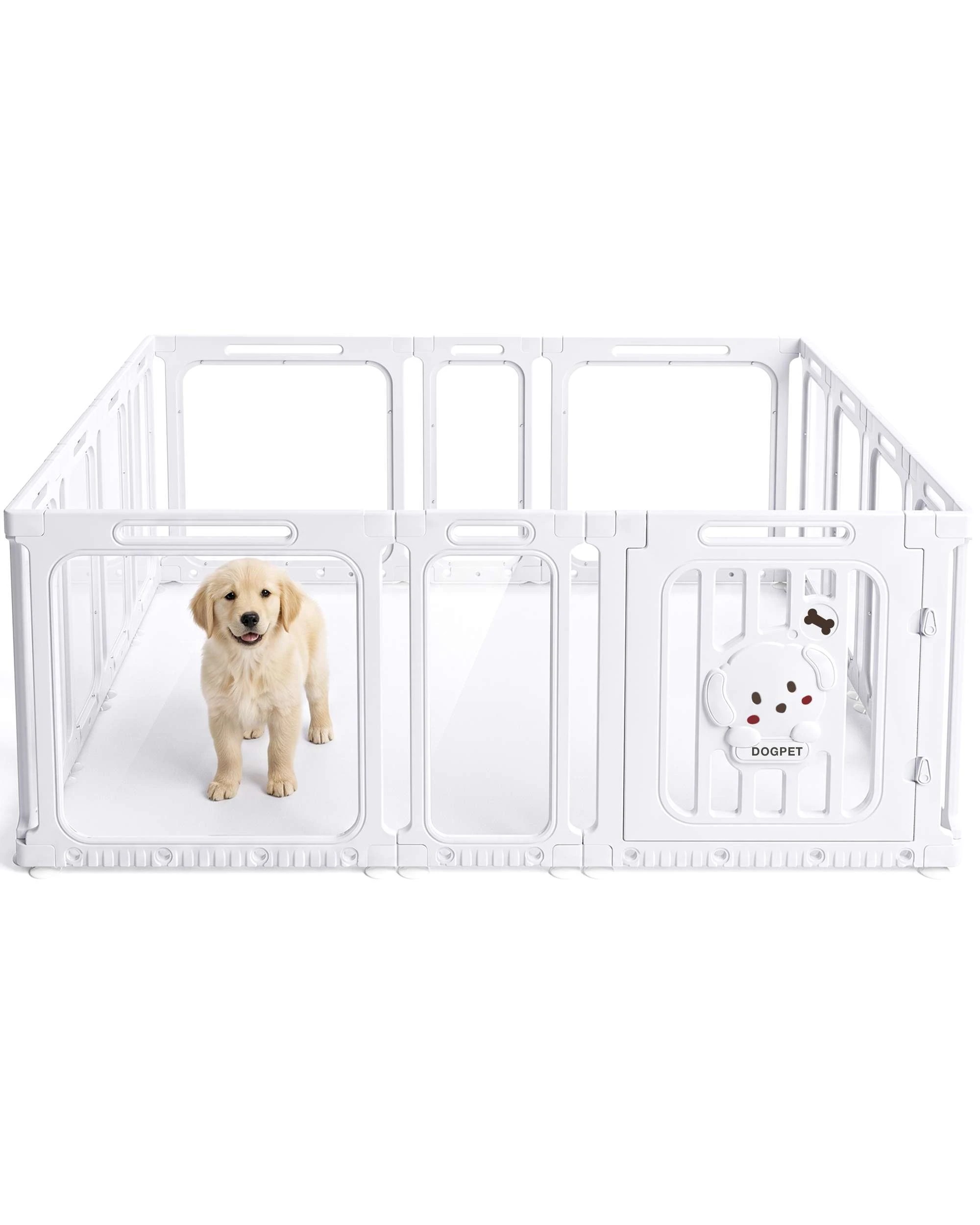 1 Advwin DIY Small Animal Playpen Pet Enclosure 14 Panels Indoor Portable Exercise Fence, 1 of 10