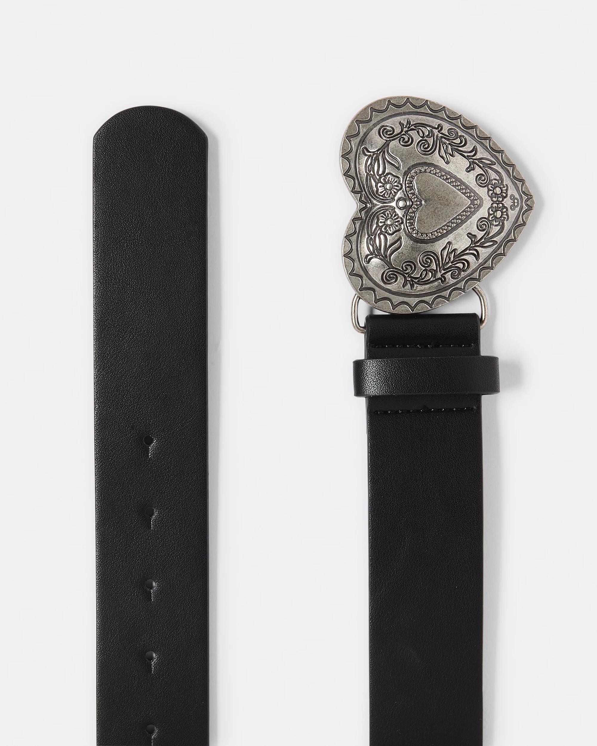 2 Heart Conch Belt Black, 2 of 4