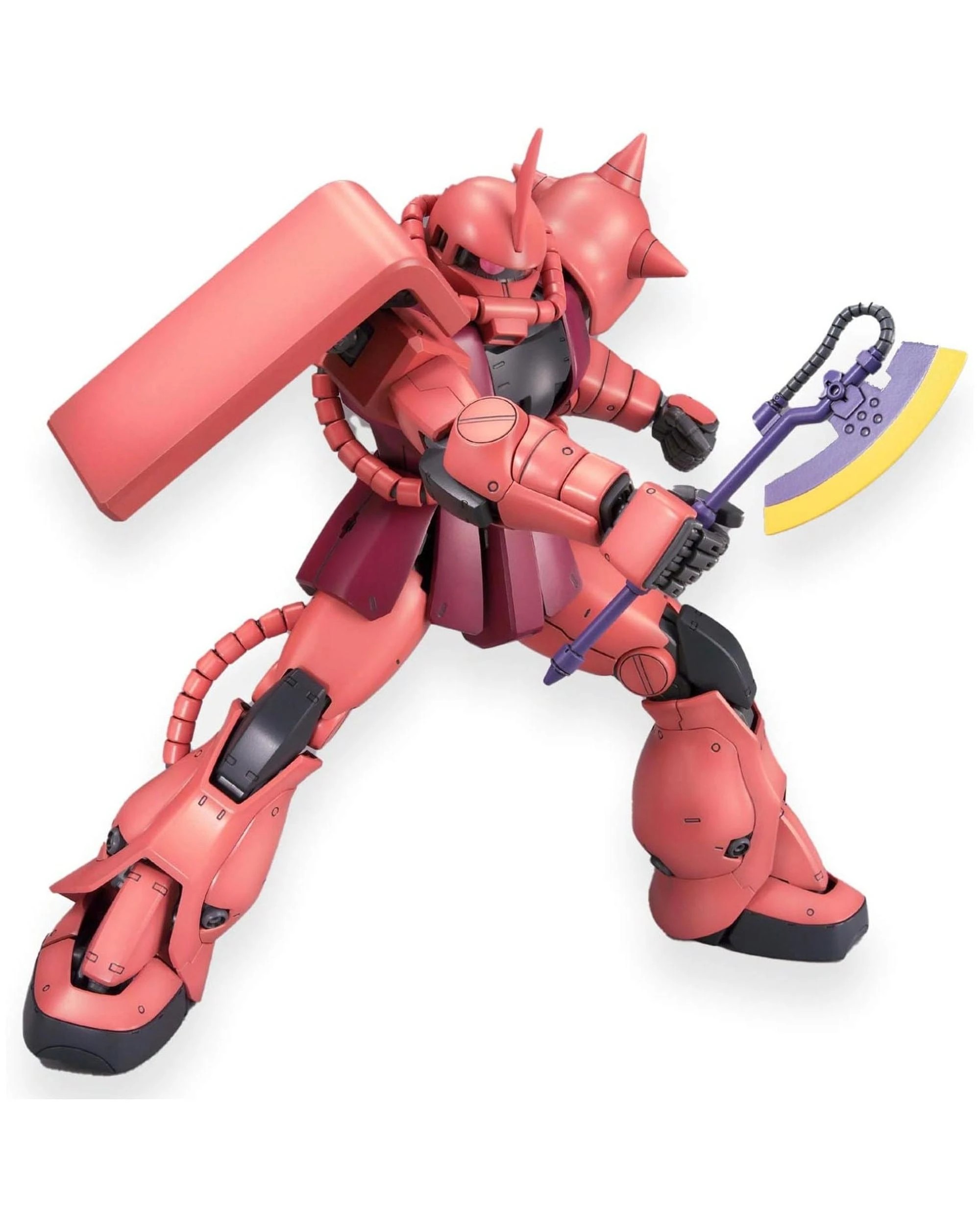 5 Bandai Gundam MG MS06S Char's Zaku Ver2.0 1/100 Model Kit, 5 of 9