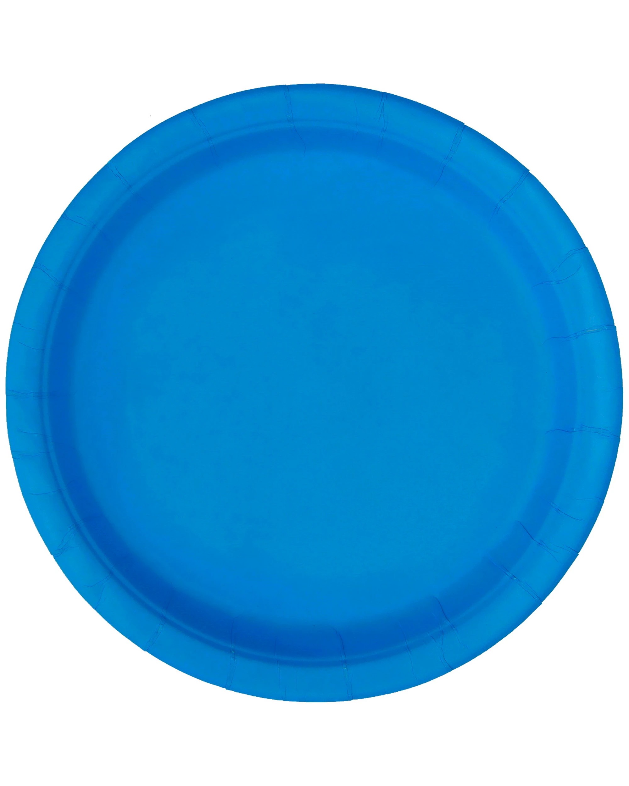 1 Unique Royal Blue Round Paper Plates 23cm Pack of 8 - Blue, 1 of 1