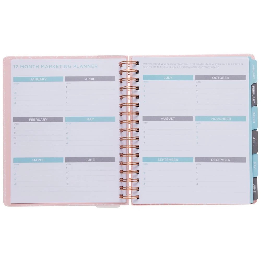 5 Otto Undated Week-to-View Business Goal Planner Pink, 5 of 10