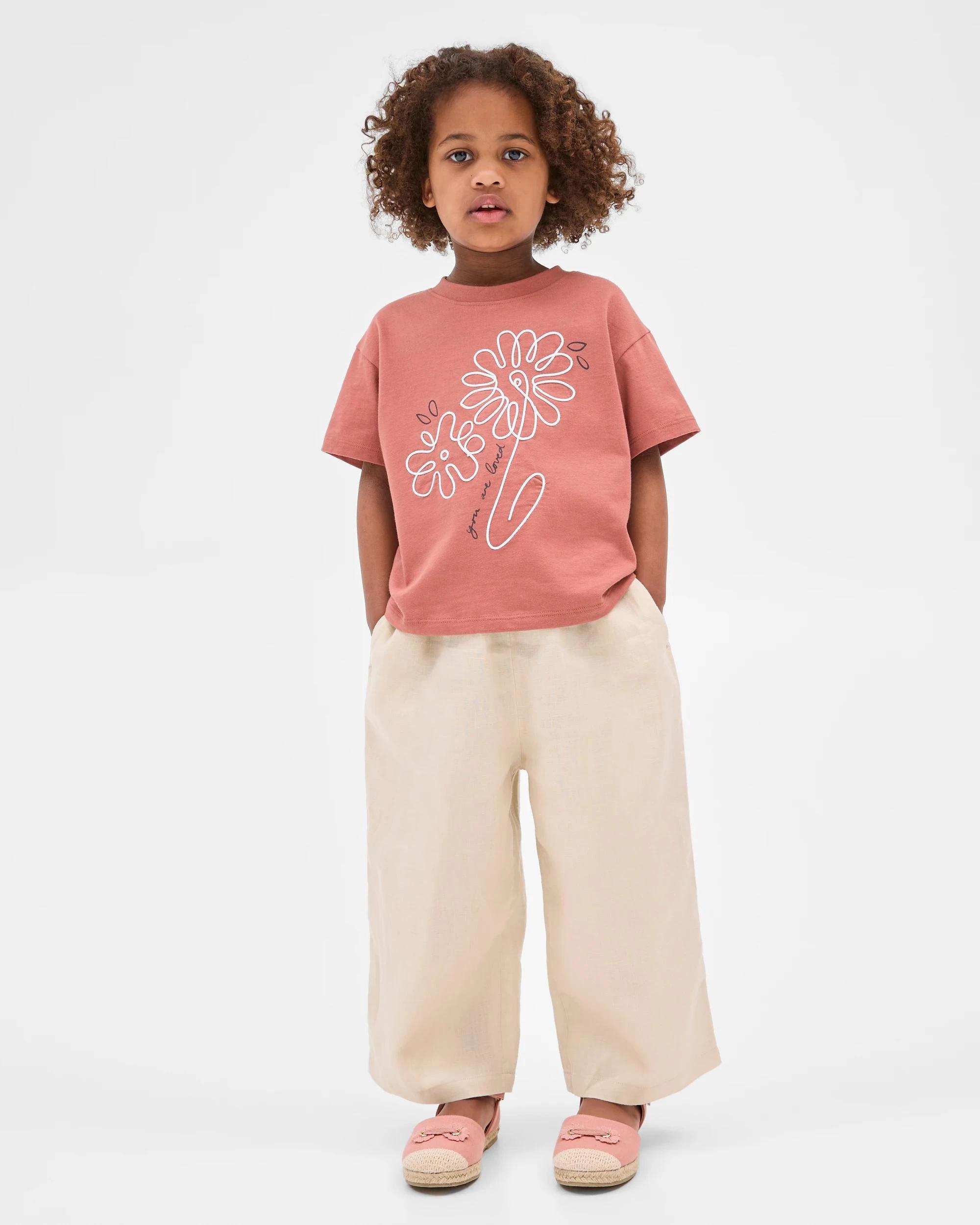 2 Target Australian Cotton Textured Print T-shirt BROWN, 2 of 6