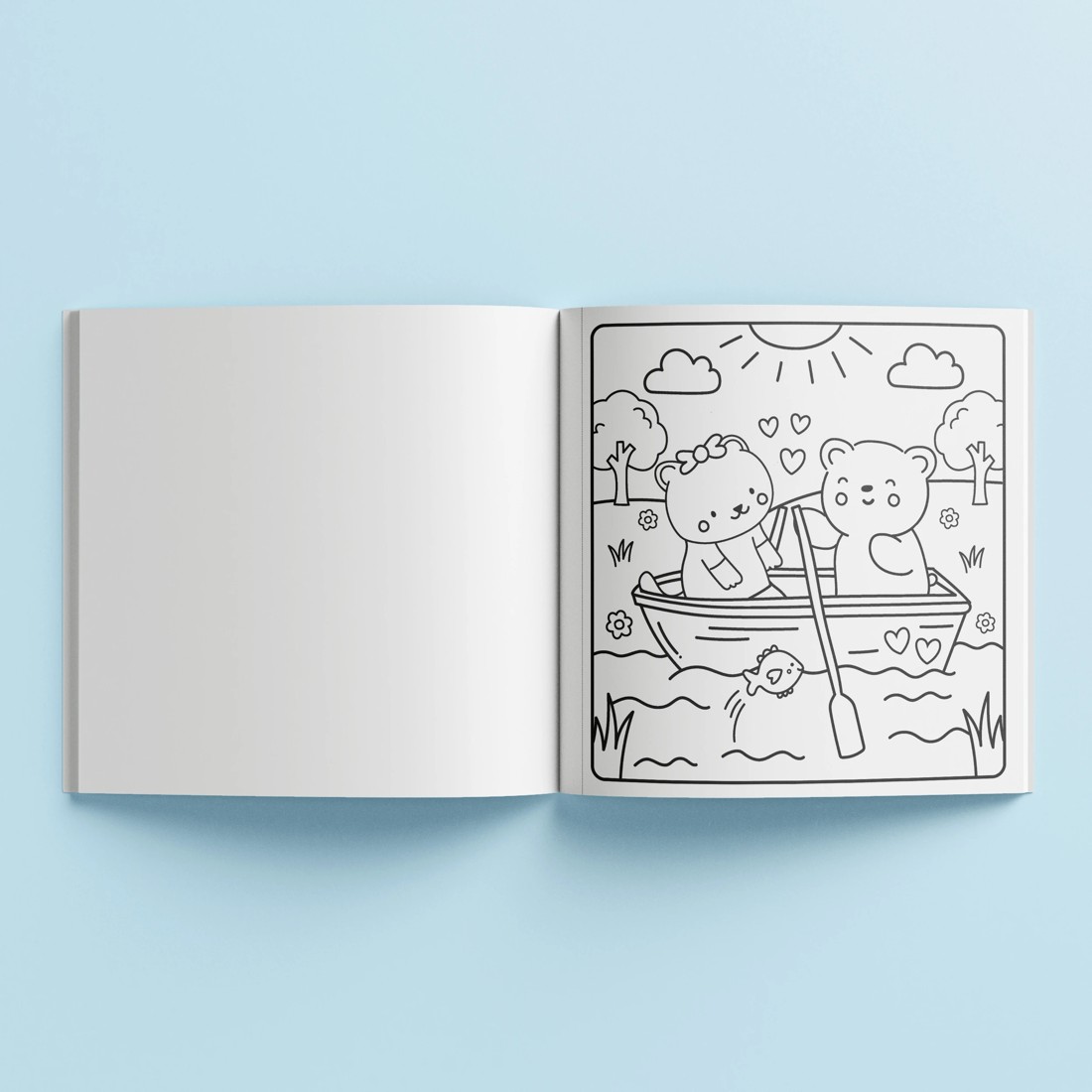 3 Sunny Vibes Love and Hugs Cute and Bold Colouring Book, 3 of 4