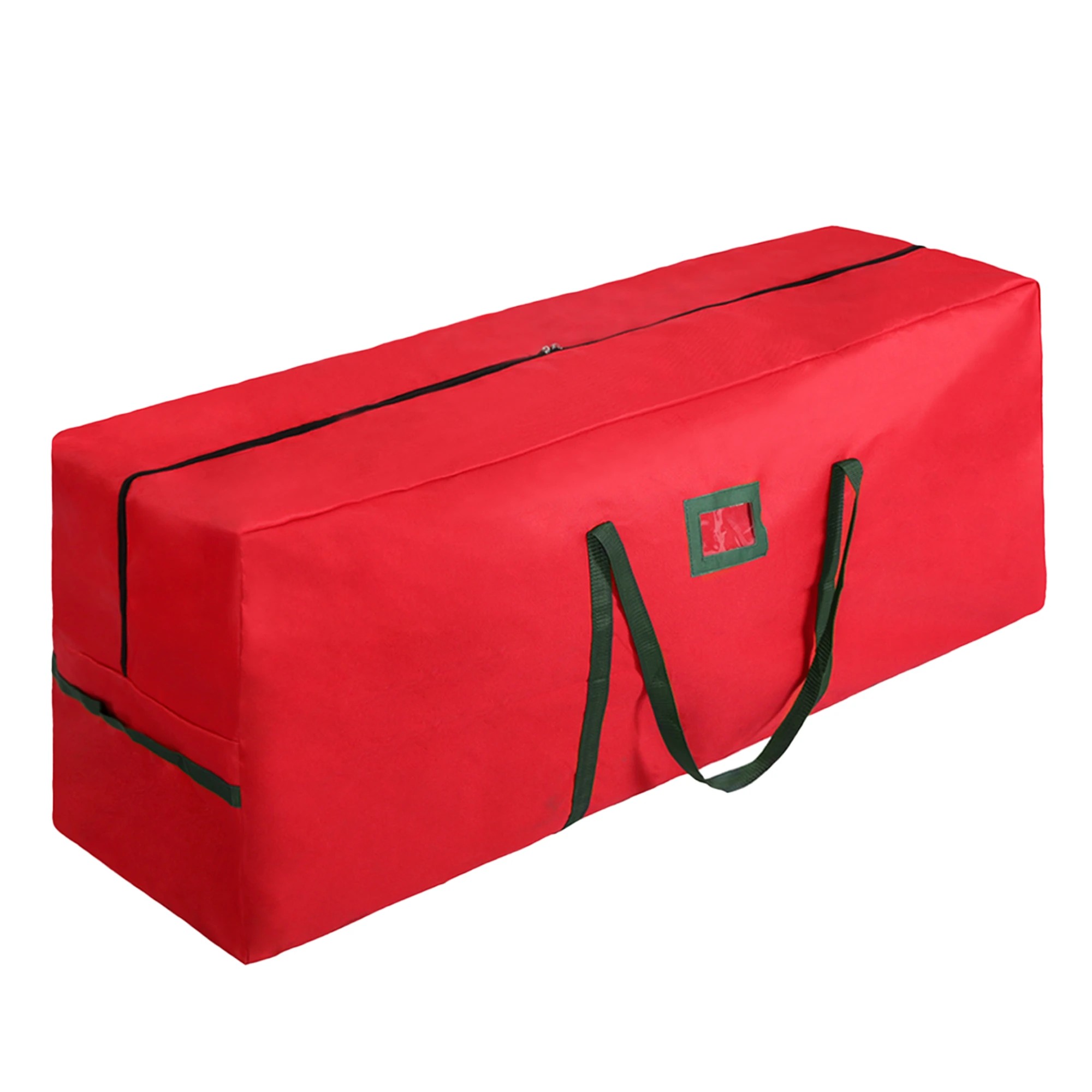 1 Red Christmas Tree Storage Bag Holiday Decoration Zip Bag Oxford Durable, 1 of 9