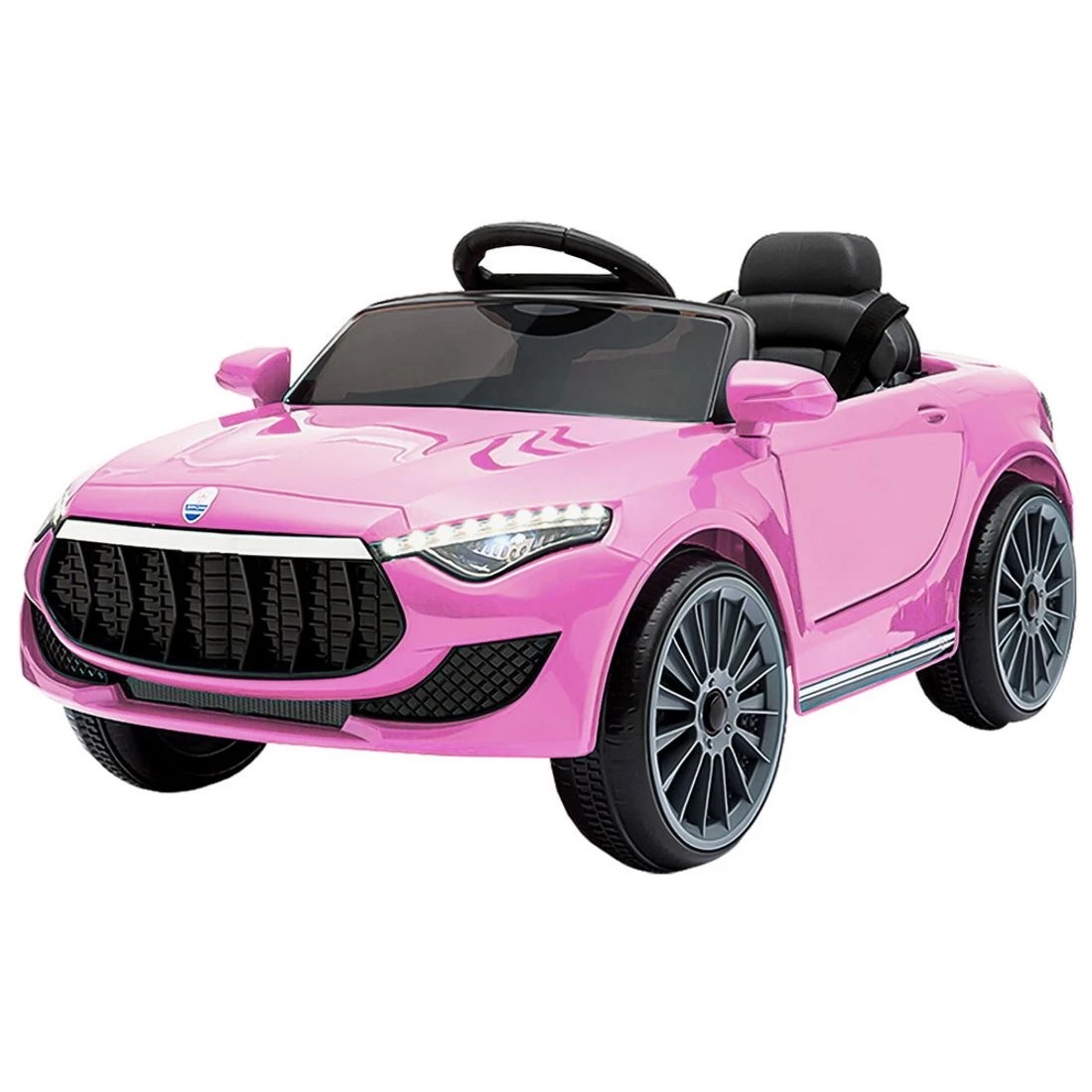 1 Rigo Kids Electric Ride On Car Toys Cars Headlight Music Remote Control 12V - Pink, 1 of 9