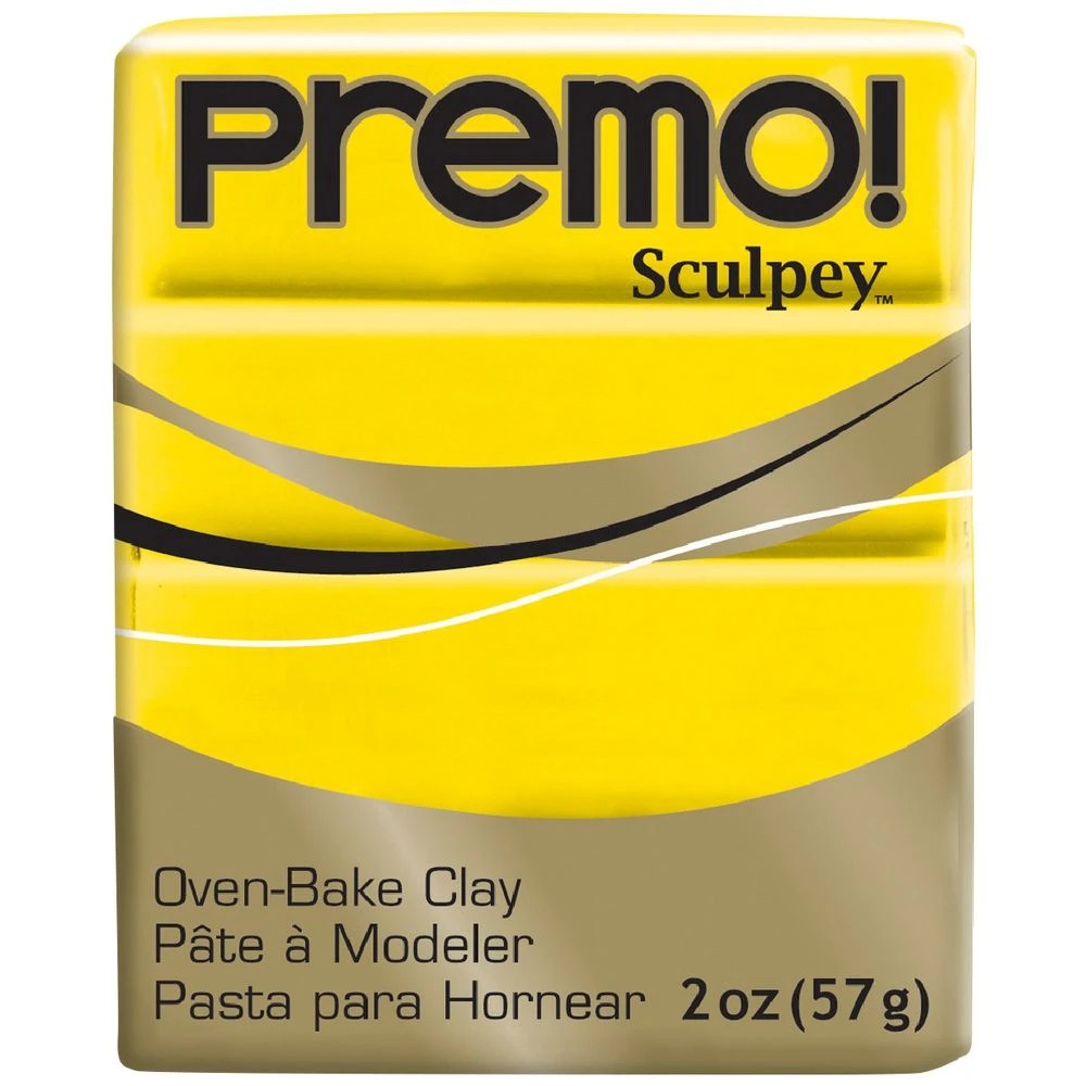 1 Sculpey Premo Modelling Clay Cadmium Yellow 57g, 1 of 3