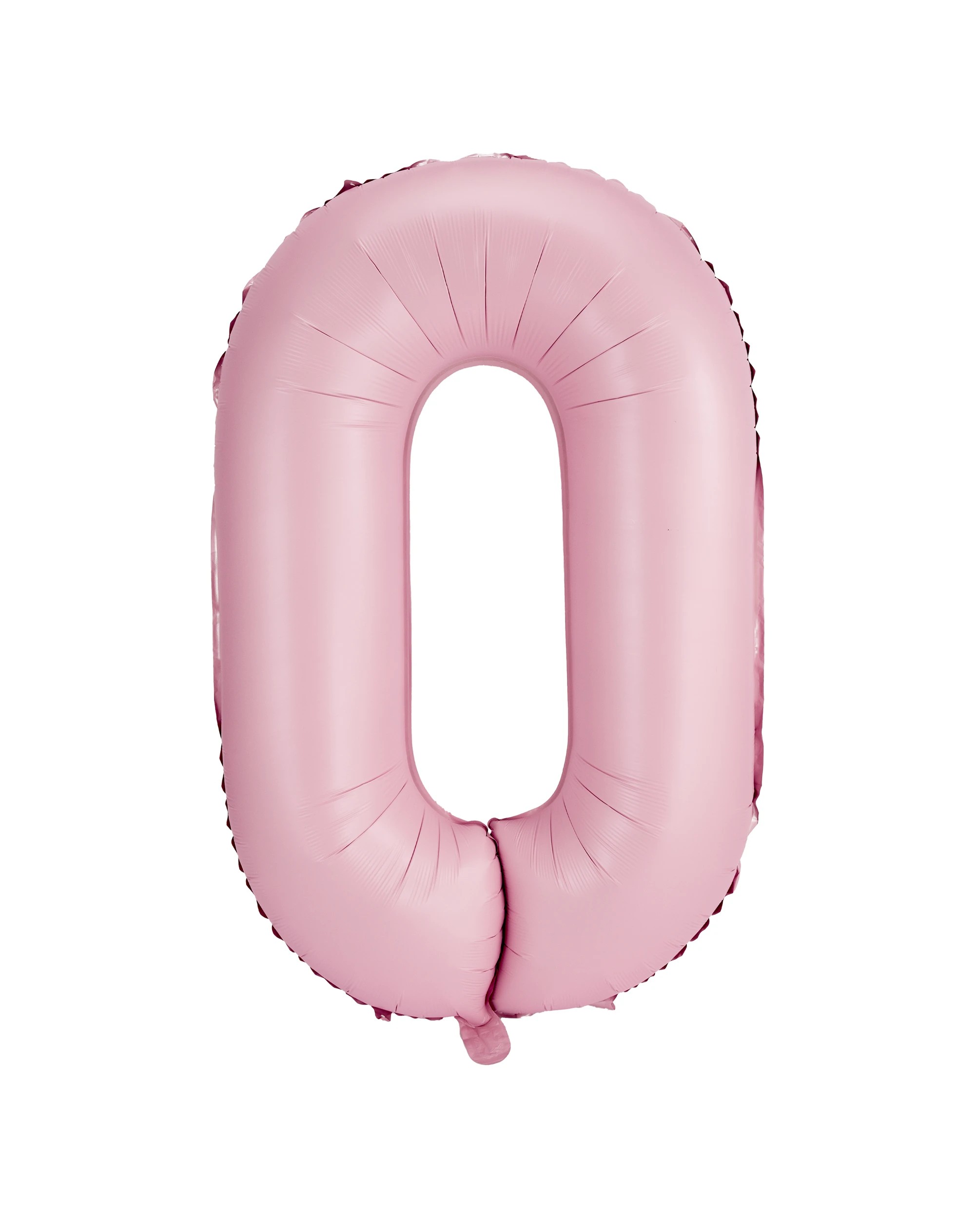 1 Giant Matte Pink Number 0 Foil Balloon, 1 of 5