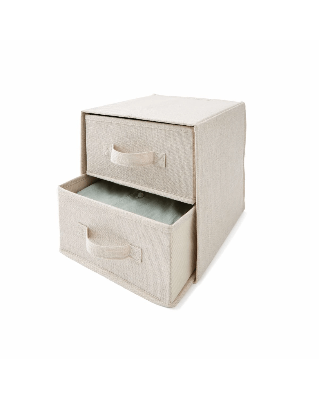 1 Linen Look Drawer Set - Beige, 1 of 9