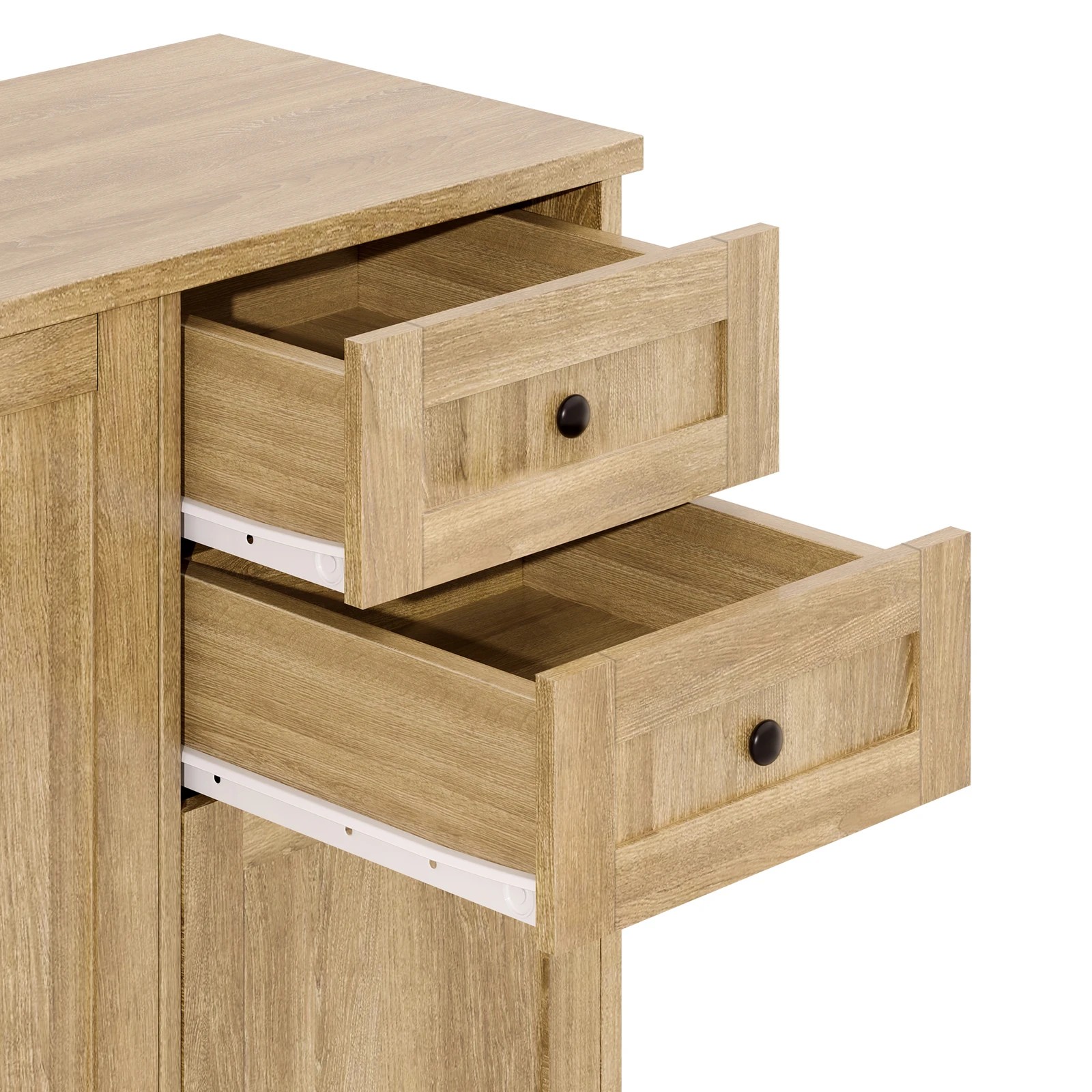 8 Alfordson Sideboard Buffet Cupboard Storage Cabinet - Oak, 8 of 10