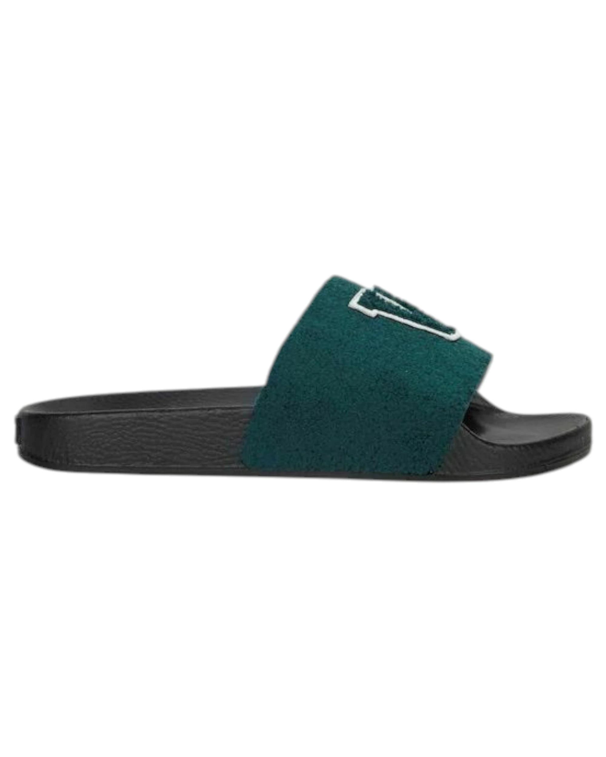 1 Volley Pool Slides Mens Shoes Sandals Thongs GREEN/WHITE, 1 of 5