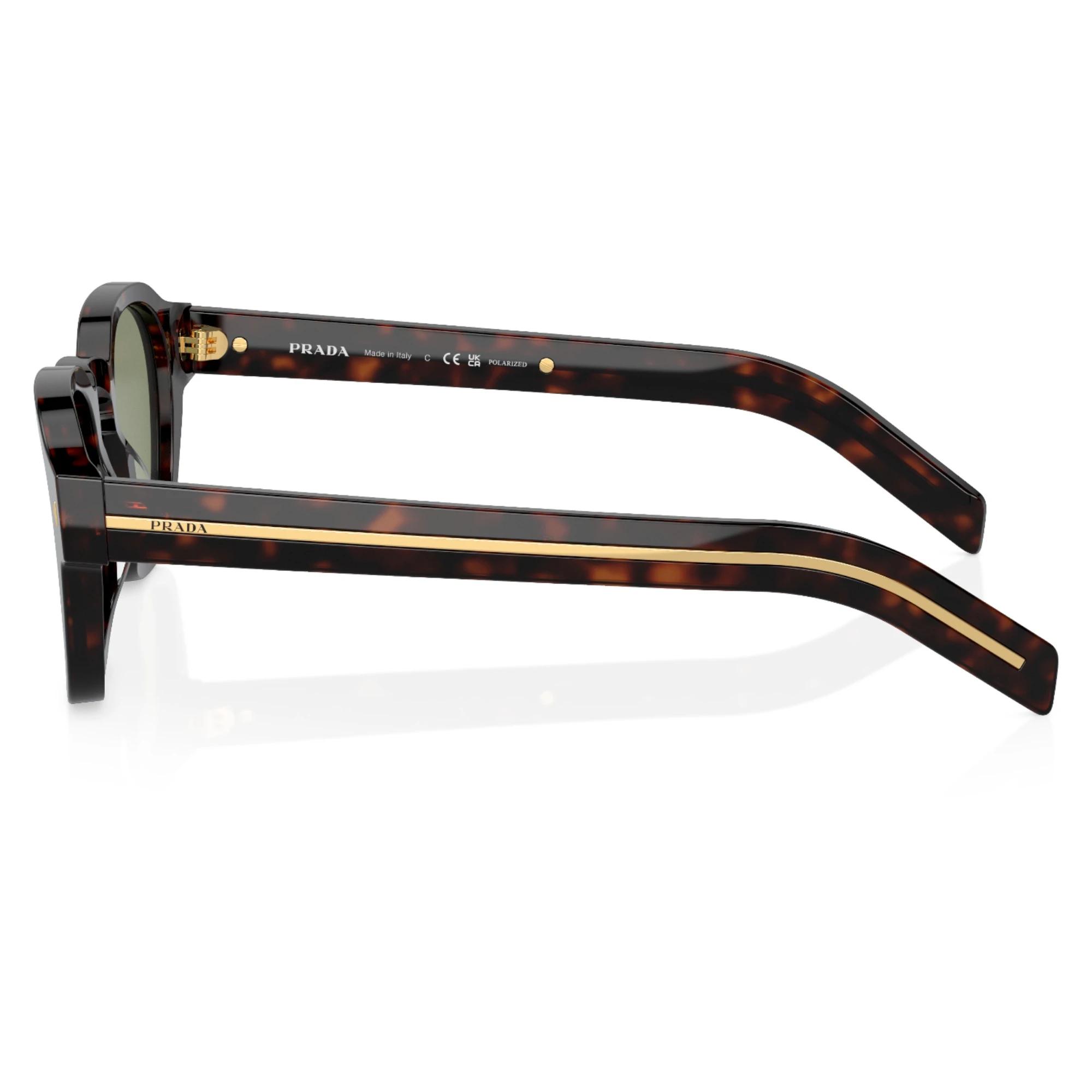 3 Prada Mens Polarised Sunglasses PRA16S Radica Tortoise/ Green Sunnies RADICA TORTOISE/GREEN, 3 of 5