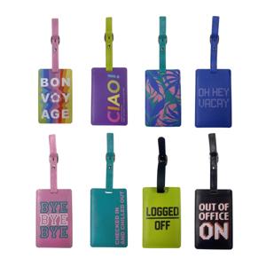 2 Piece Printed Luggage Tags - Assorted