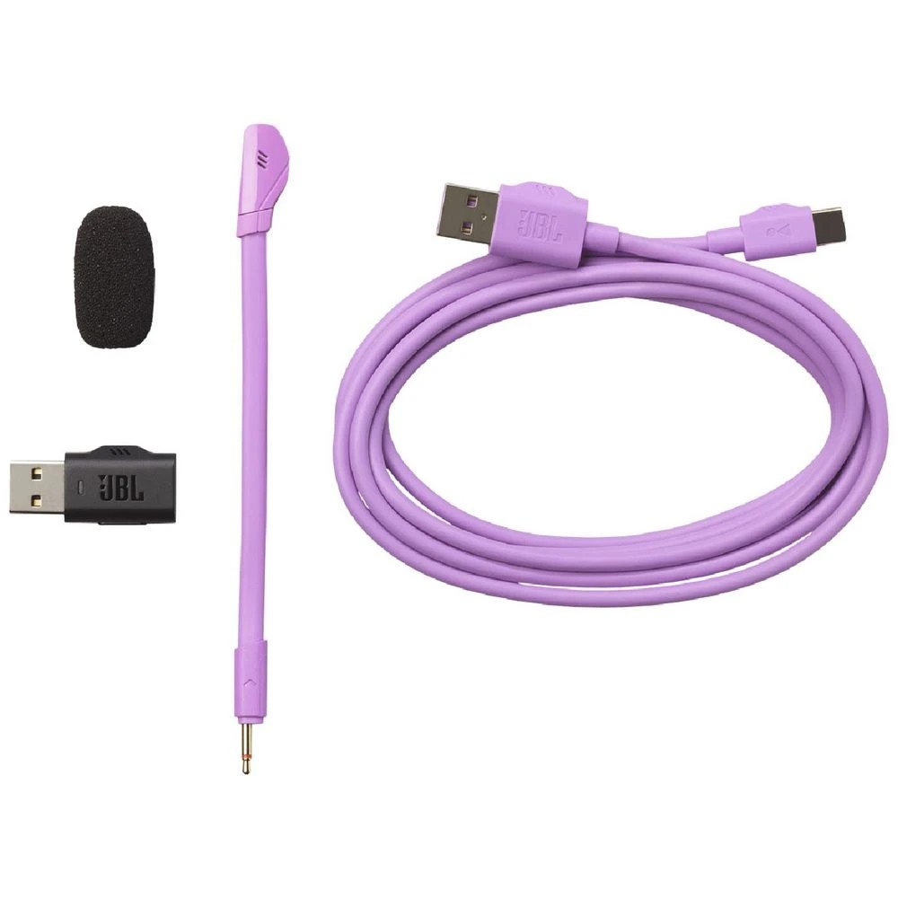 8 JBL Quantum 360 Wireless Headset Purple, 8 of 10