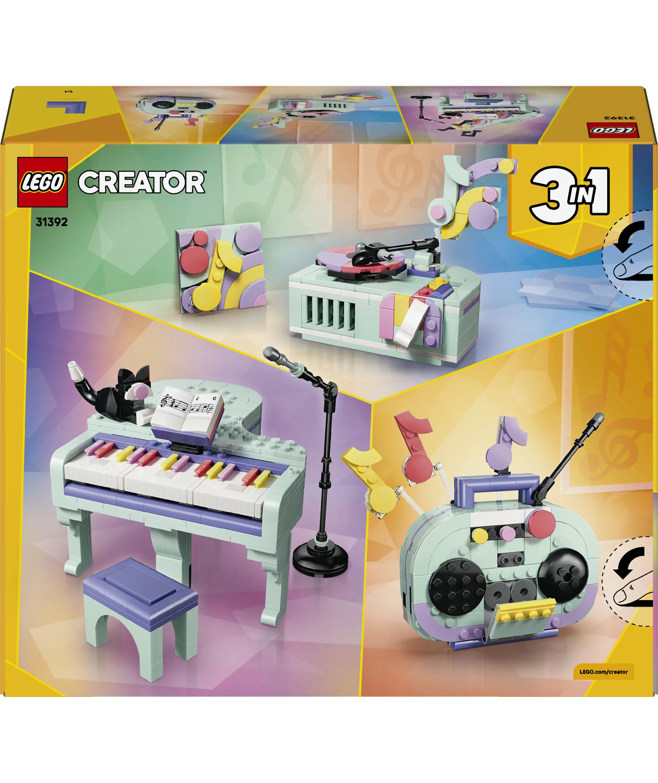 9 LEGO Creator Music Decor Piano with Cat 31392, 9 of 9
