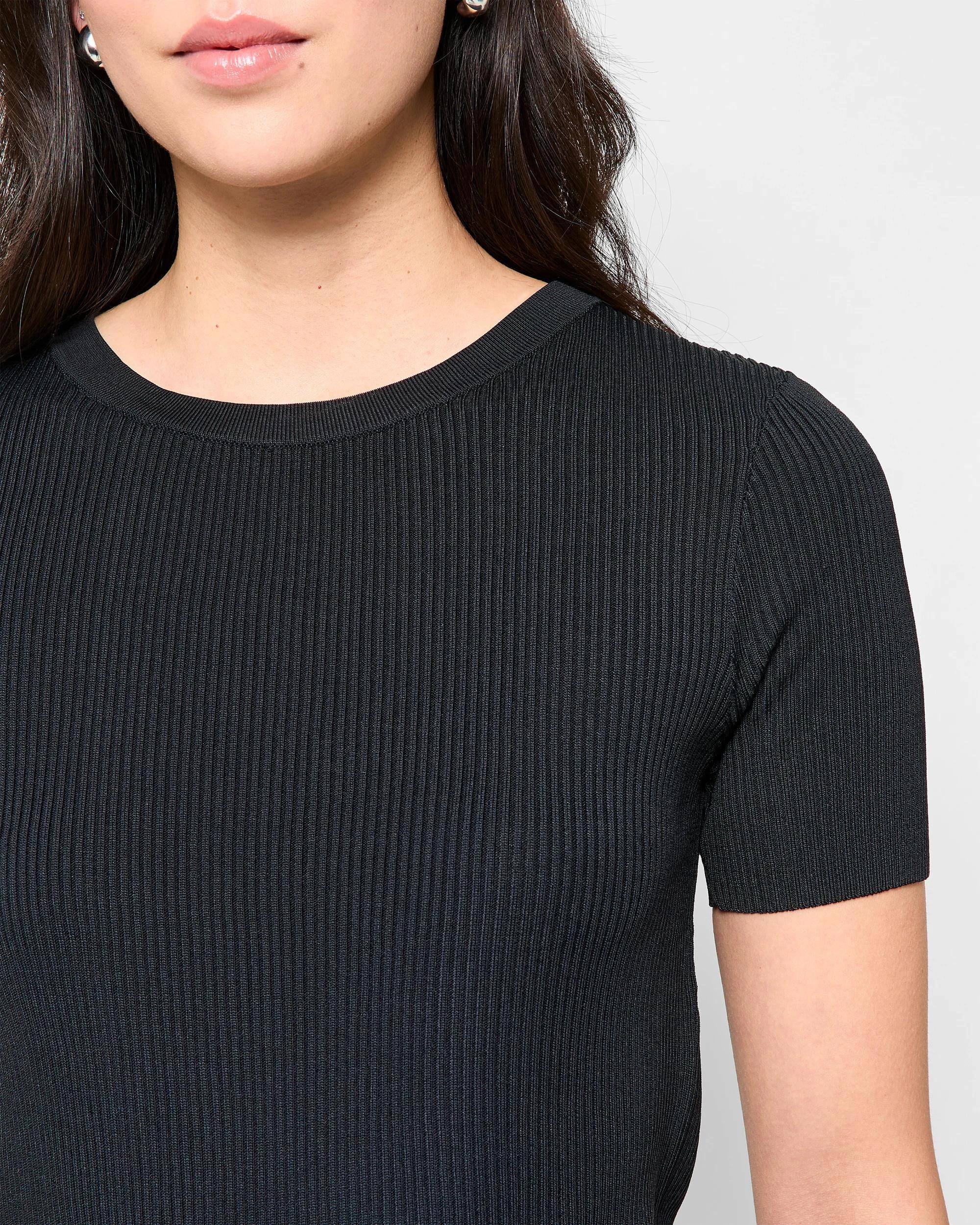 5 Ultimate Knit T-Shirt - Preview BLACK, 5 of 5