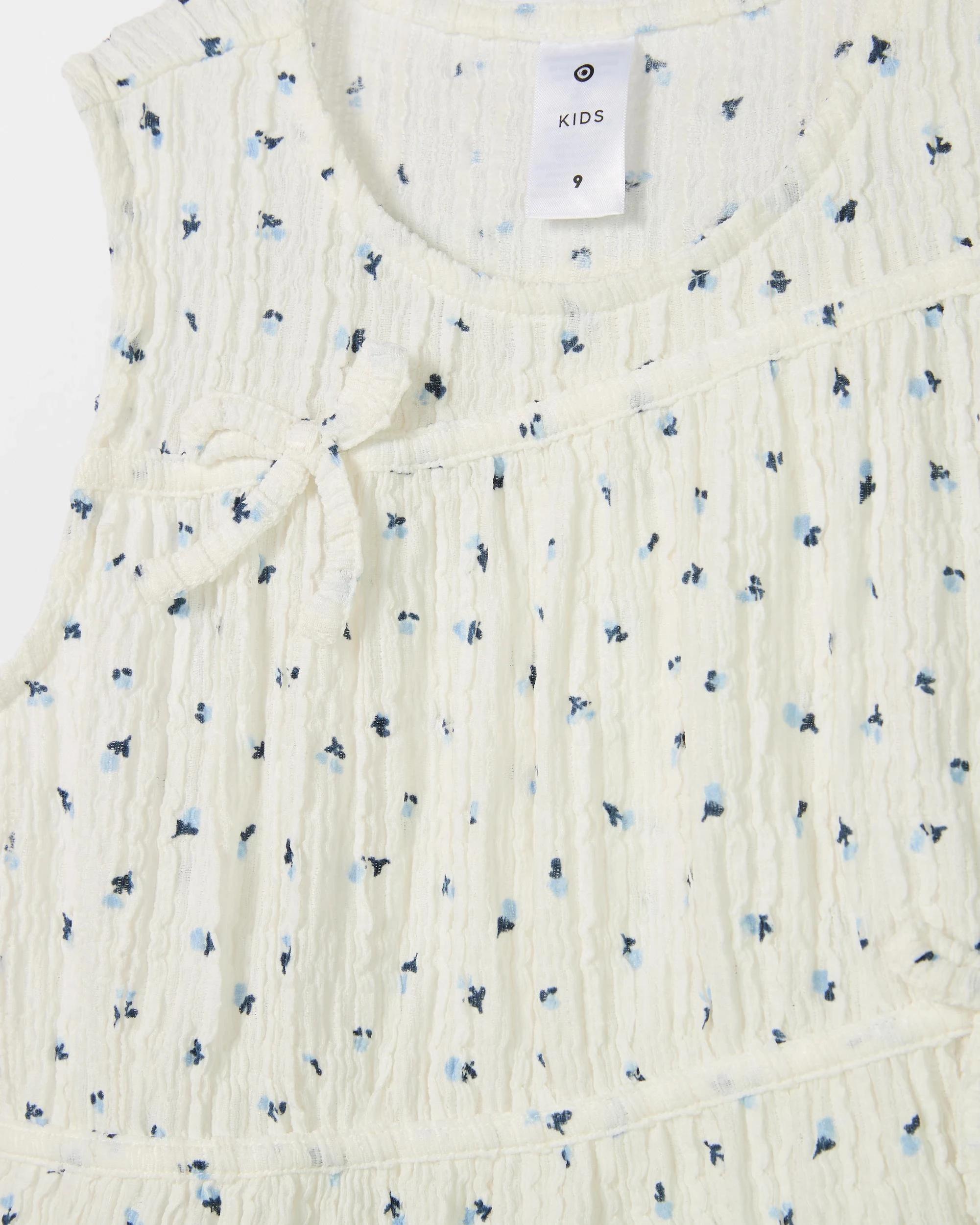 7 Target Textured Knit Bow Tank AOP DITSY, 7 of 7