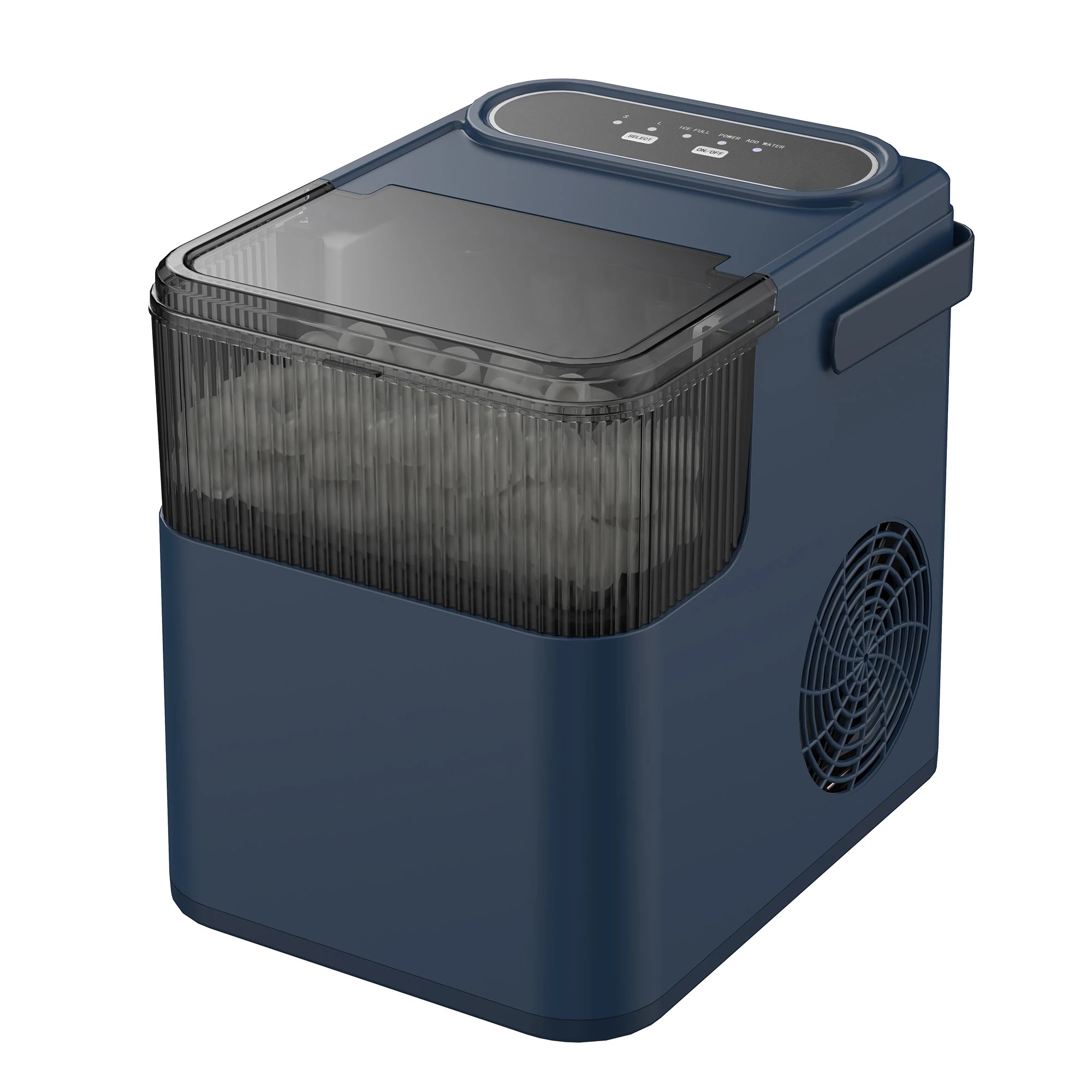 1 Advwin 12KG Portable Ice Maker w/ Self-cleaning Navy Blue, 1 of 7