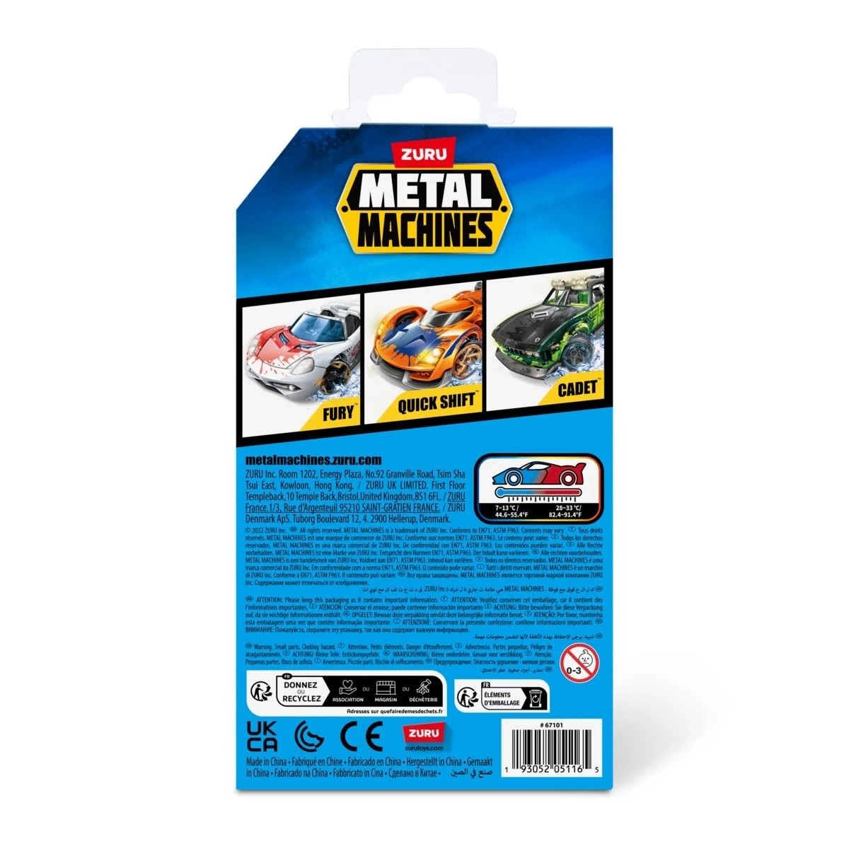 3 3 Pack Zuru Metal Machines Color Change Cars - Assorted, 3 of 8