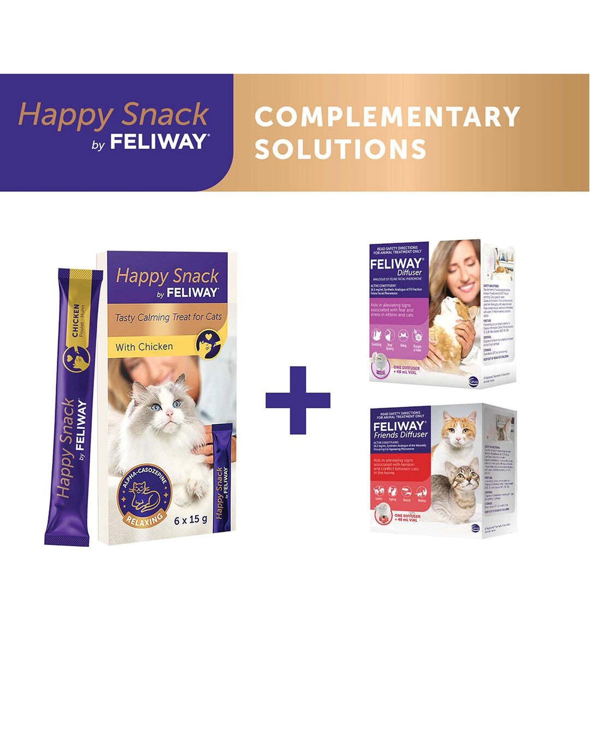8 Feliway Happy Snack Tasty Calming Treats for Cat Chicken 6 x 15g, 8 of 8