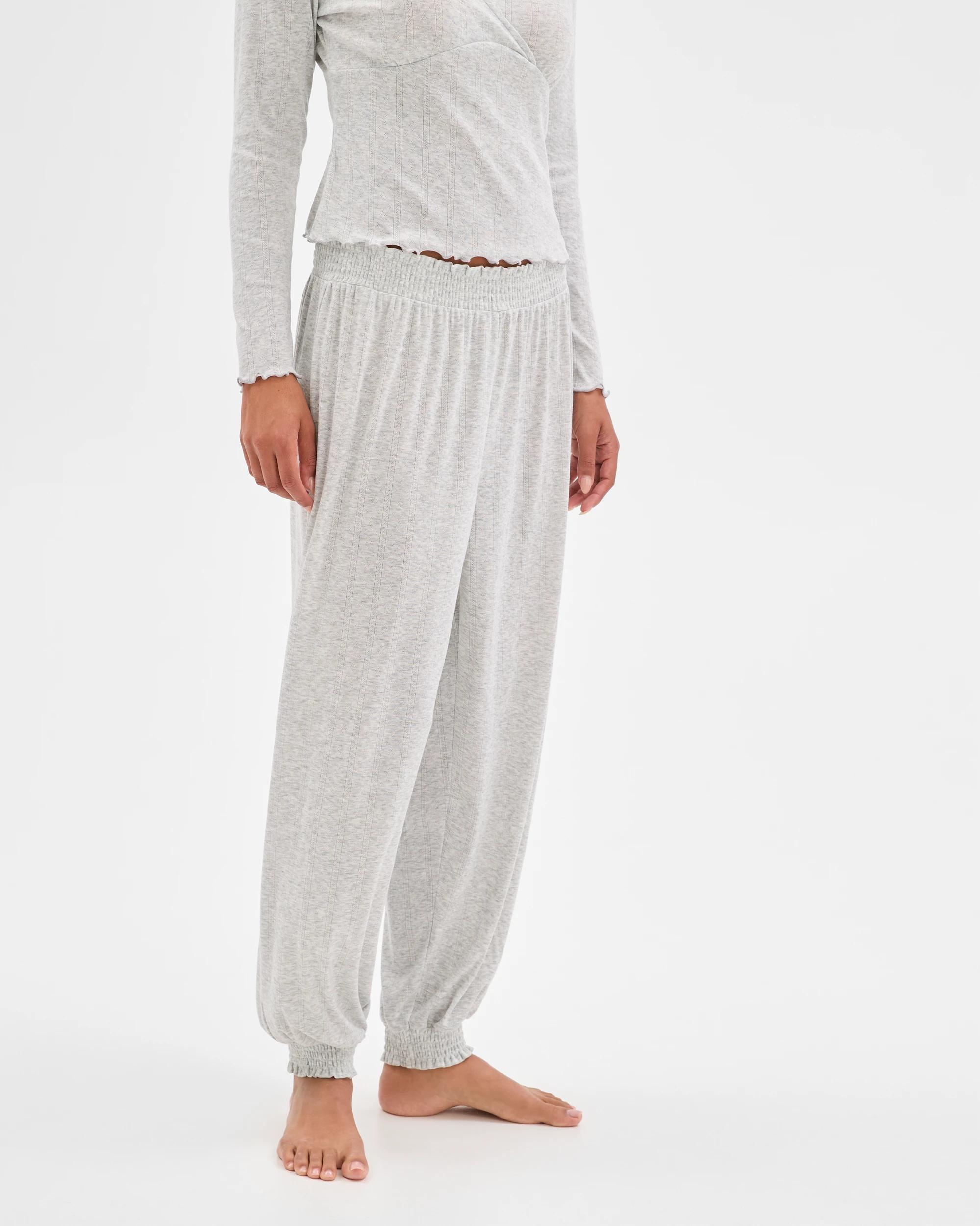 5 Target Woman Pointelle Balloon Sleep Pants GREY MARLE, 5 of 7