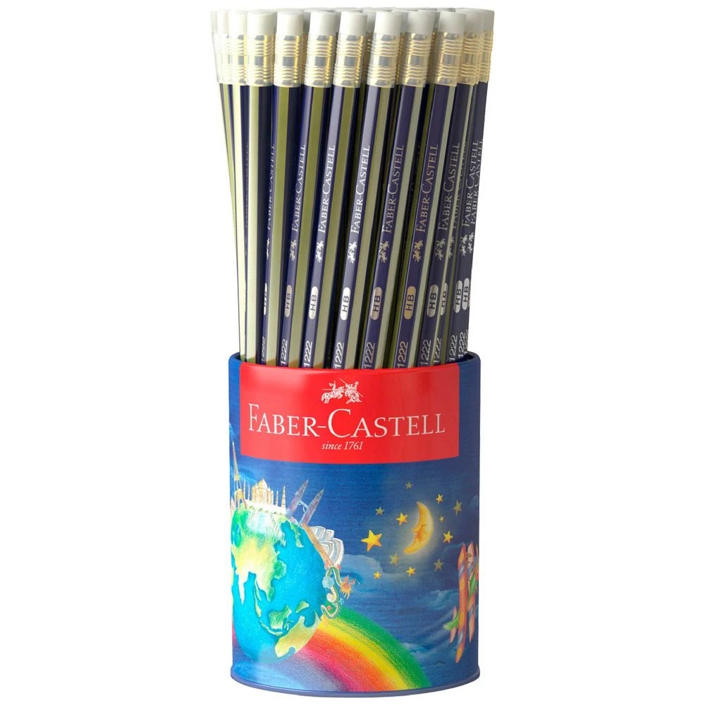 1 Faber-Castell Goldfaber Eraser Tip Graphite Pencil HB 72 Pack, 1 of 5
