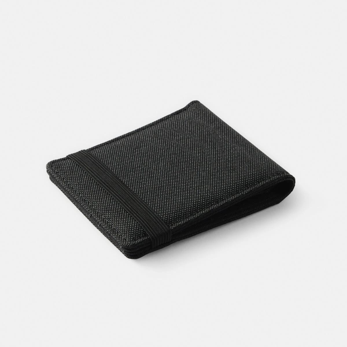 5 Canvas Billfold Wallet BLACK, 5 of 6