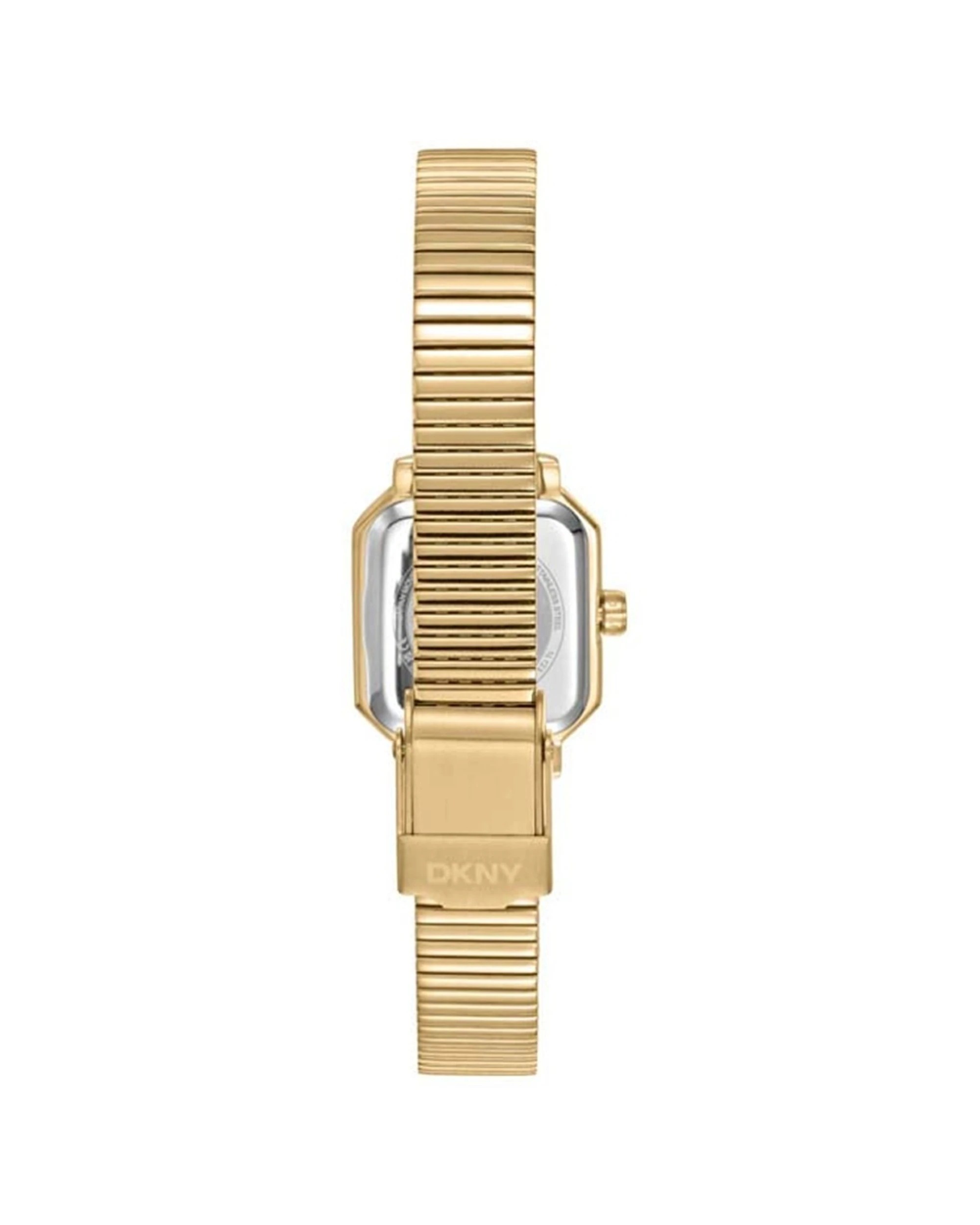 2 DKNY Everyday Gold Stainless Steel Watch 22x22mm White Mother of Pearl Dial, 2 of 3