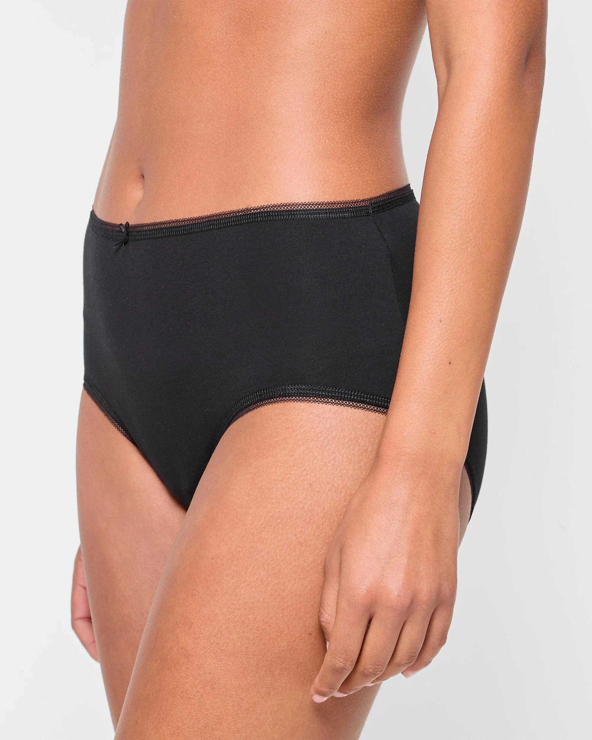 4 Target Woman 5 Pack Cotton/Elastane Midi Briefs BLACK, 4 of 5