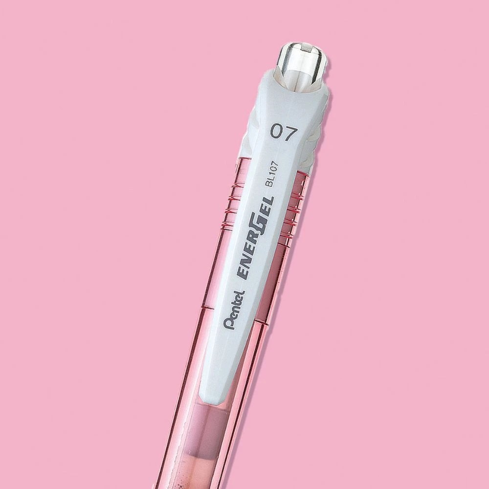 3 Pentel Energel X BL107 Gel Pen 0.7mm Pastel Pink, 3 of 4
