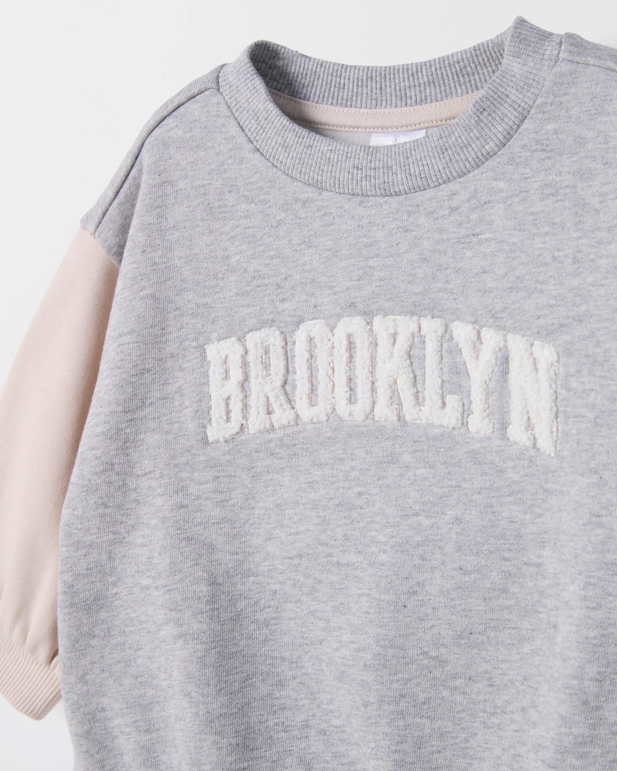 2 Target Baby Baby Organic Cotton Jumper BROOKLYN LIGHT GREY, 2 of 2