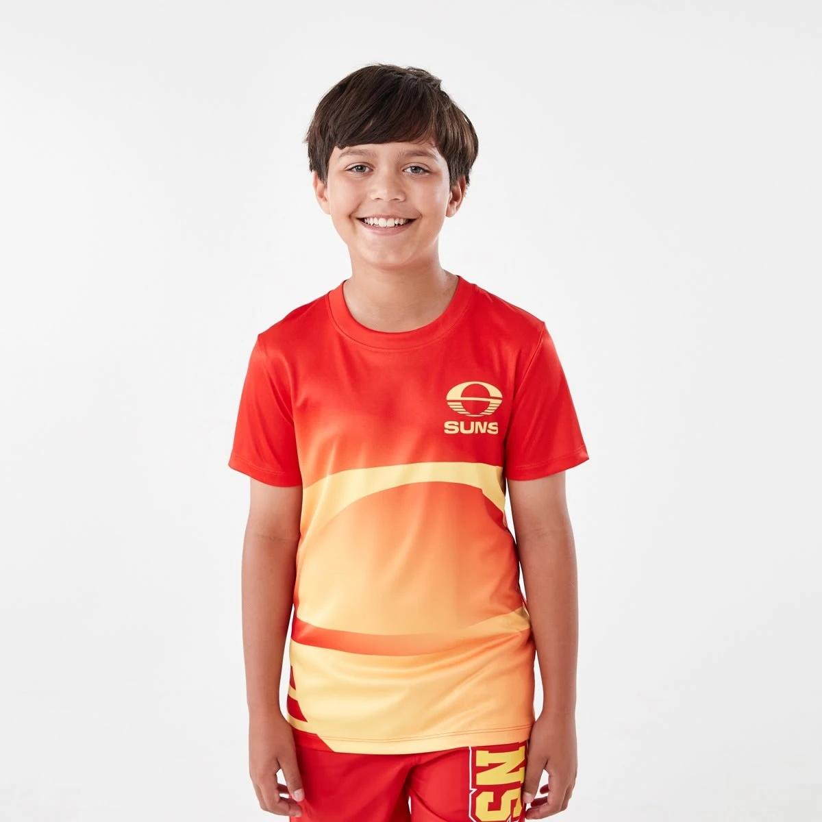 3 Official AFL Kids Training T-shirt Gc Suns, 3 of 10