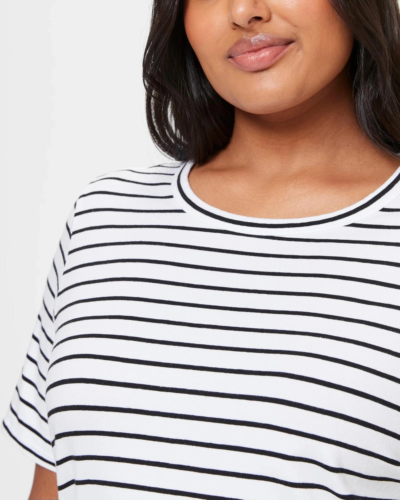 5 Target Plus Size Australian Cotton T-Shirt STRIPE, 5 of 5