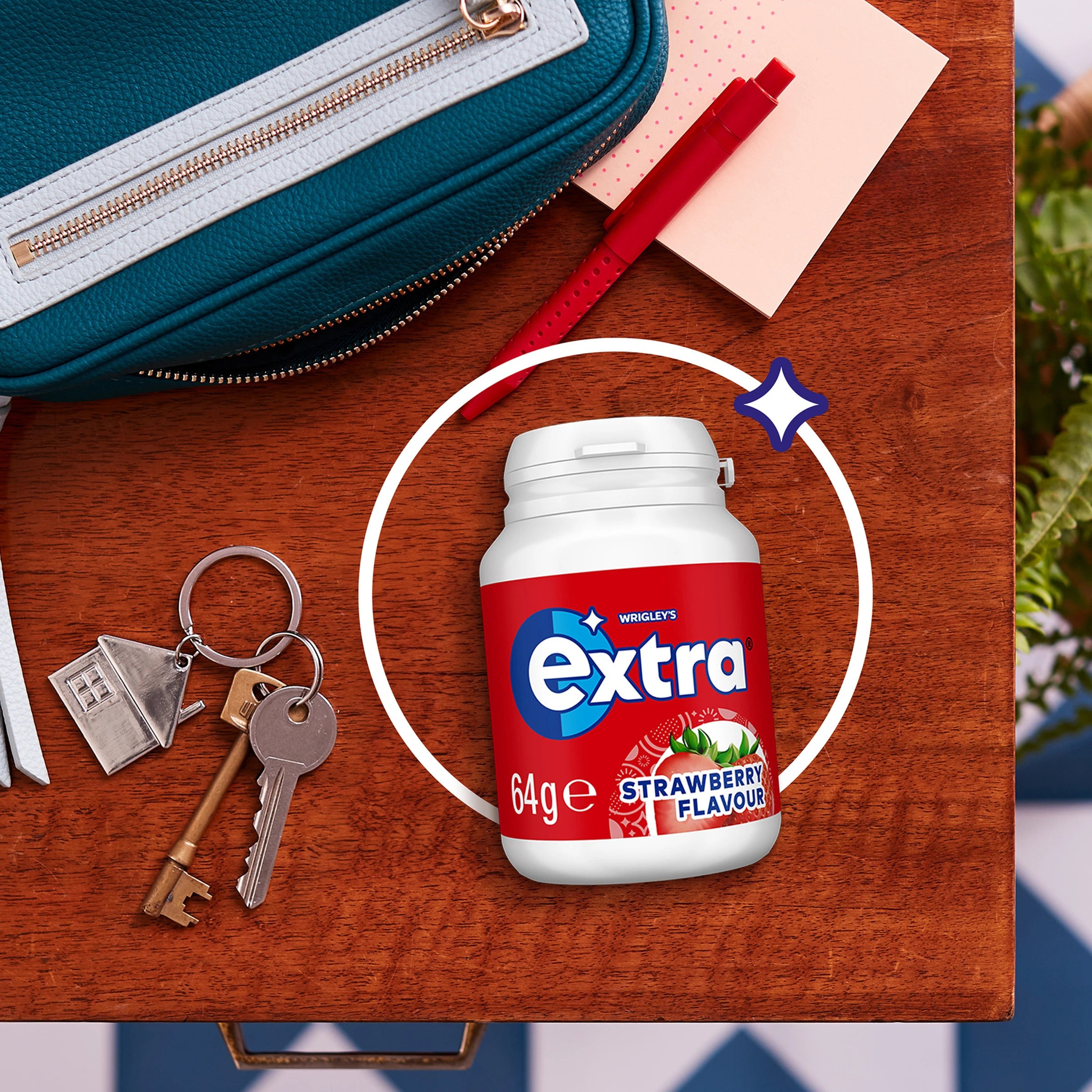 5 46 Piece Wrigley's Extra Strawberry Flavour Sugarfree Chewing Gum 64g, 5 of 5