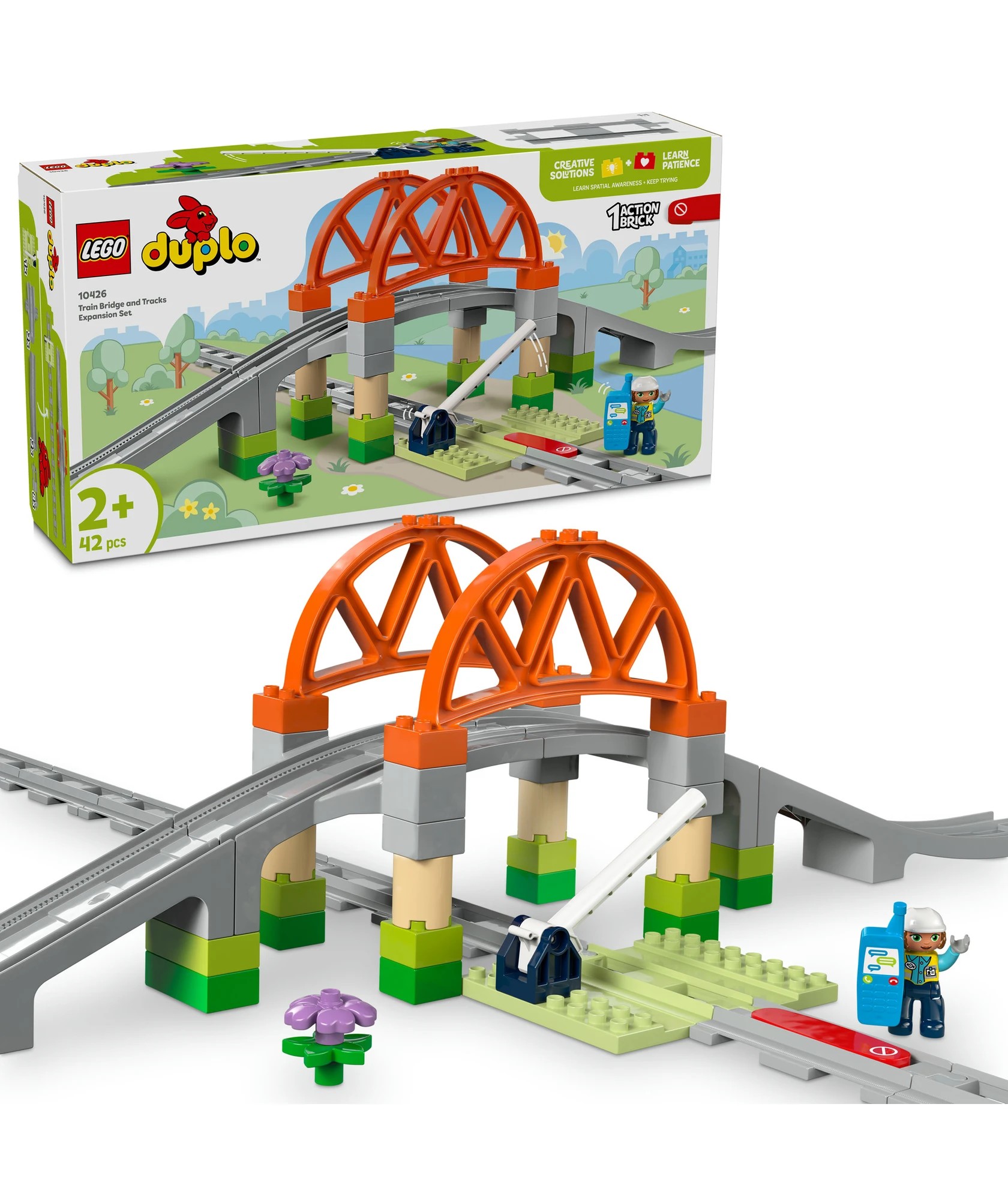 1 Lego® Duplo Town Train Bridge And Tracks Expansion Set 10426
 - Multi, 1 of 10