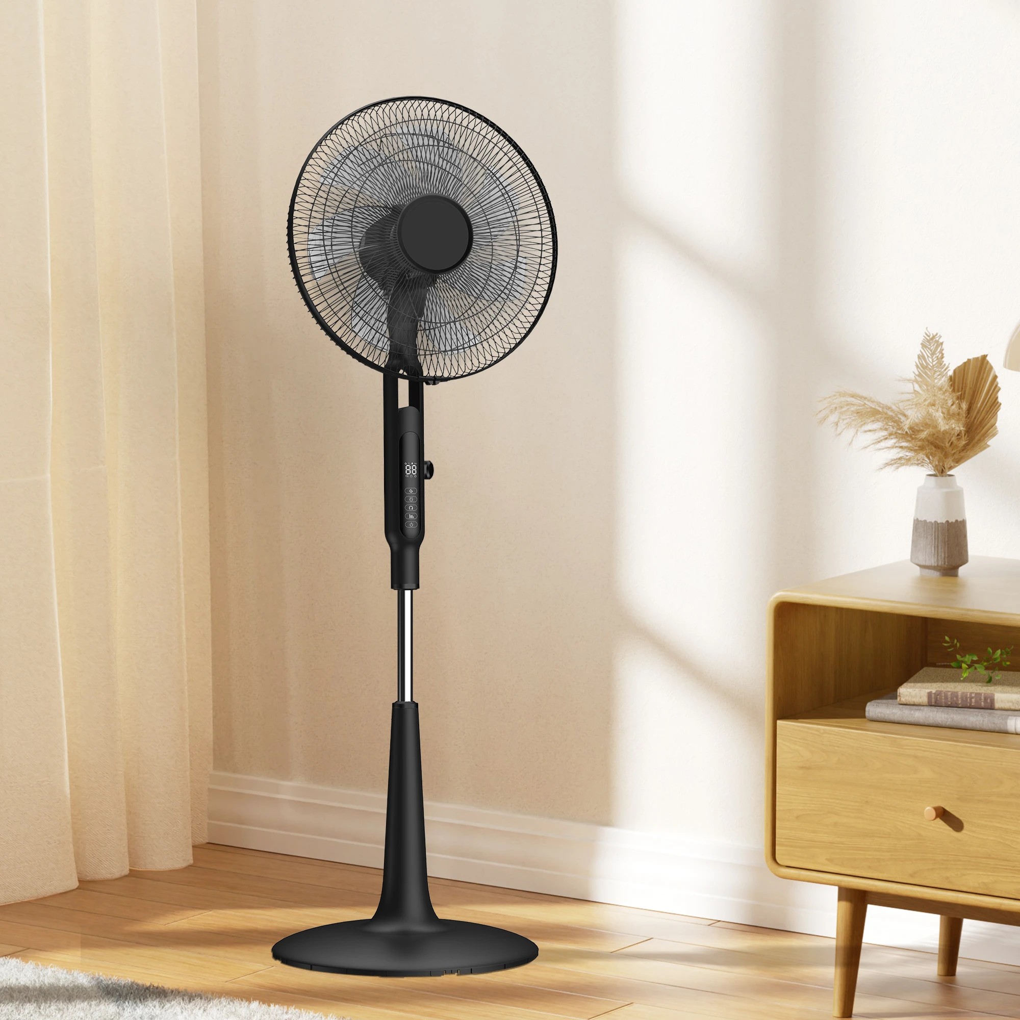 7 Spector Pedestal Fan Oscillating 28 Speeds Standing Cooler with Remote Control, 7 of 9