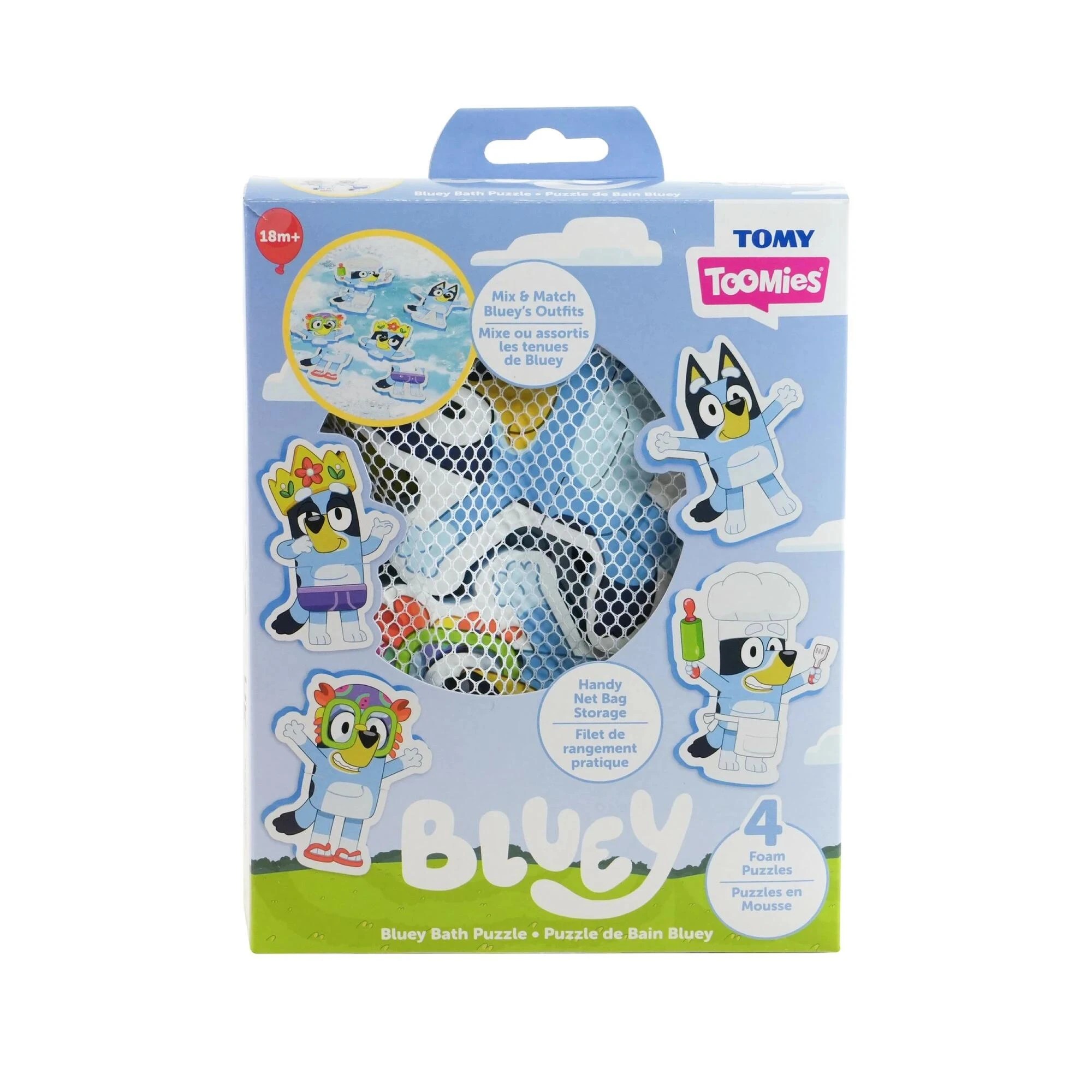 1 Bluey Bath Puzzle Set 8 Piece
 - Blue, 1 of 5
