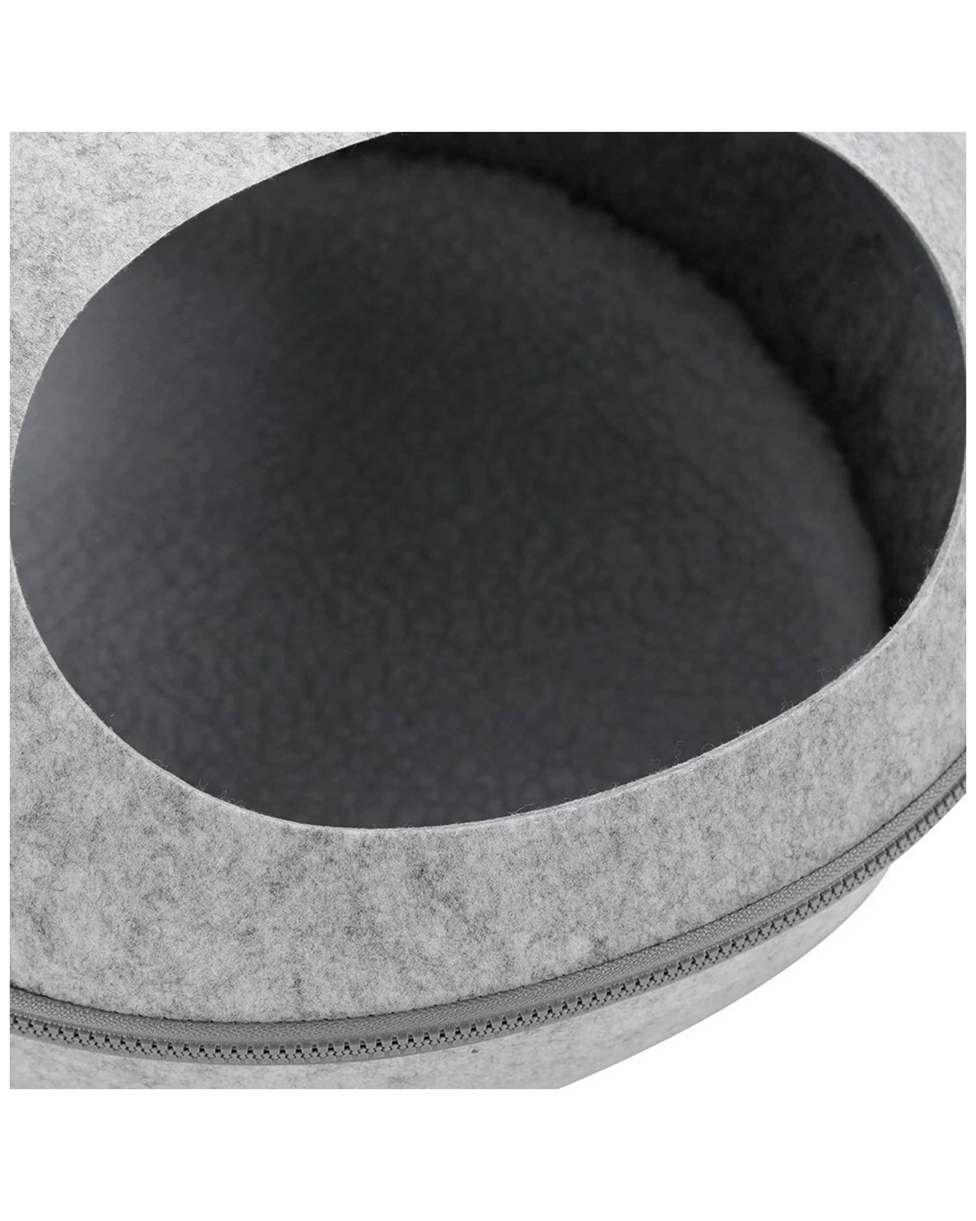 2 Paws & Claws 48x38cm Pets/kitten/cat Cave Bed W/ Washable Cushion Large - Grey, 2 of 3