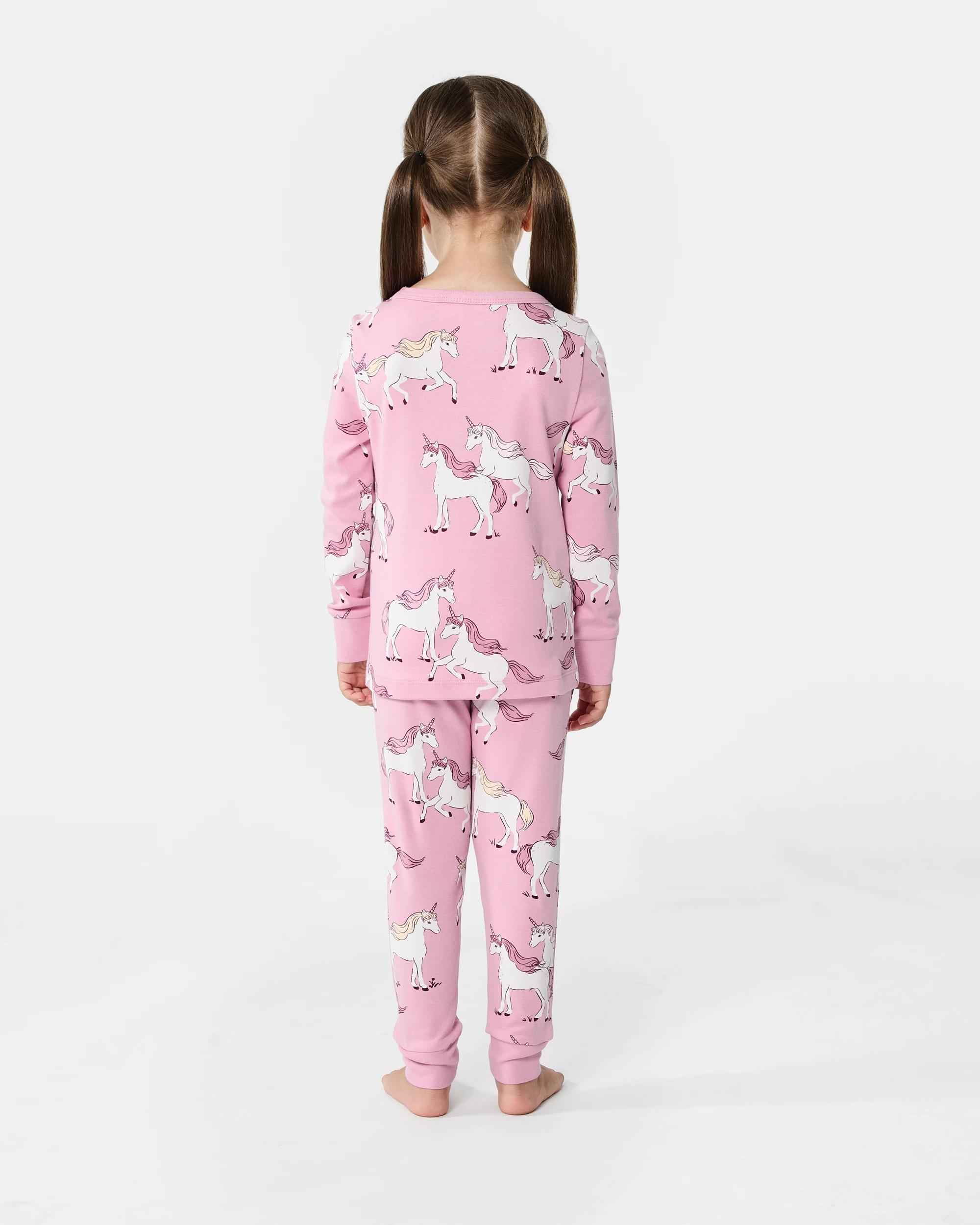 2 Ribbed Pyjama Set Pnk Uncrn, 2 of 6