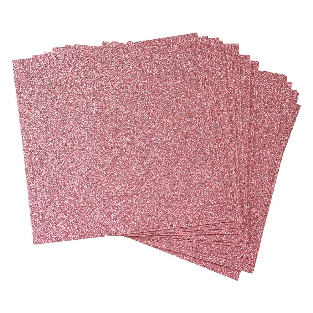 2 Qcut Specialty Cardstock Thistle Pink Glitter 20 Pack, 2 of 2