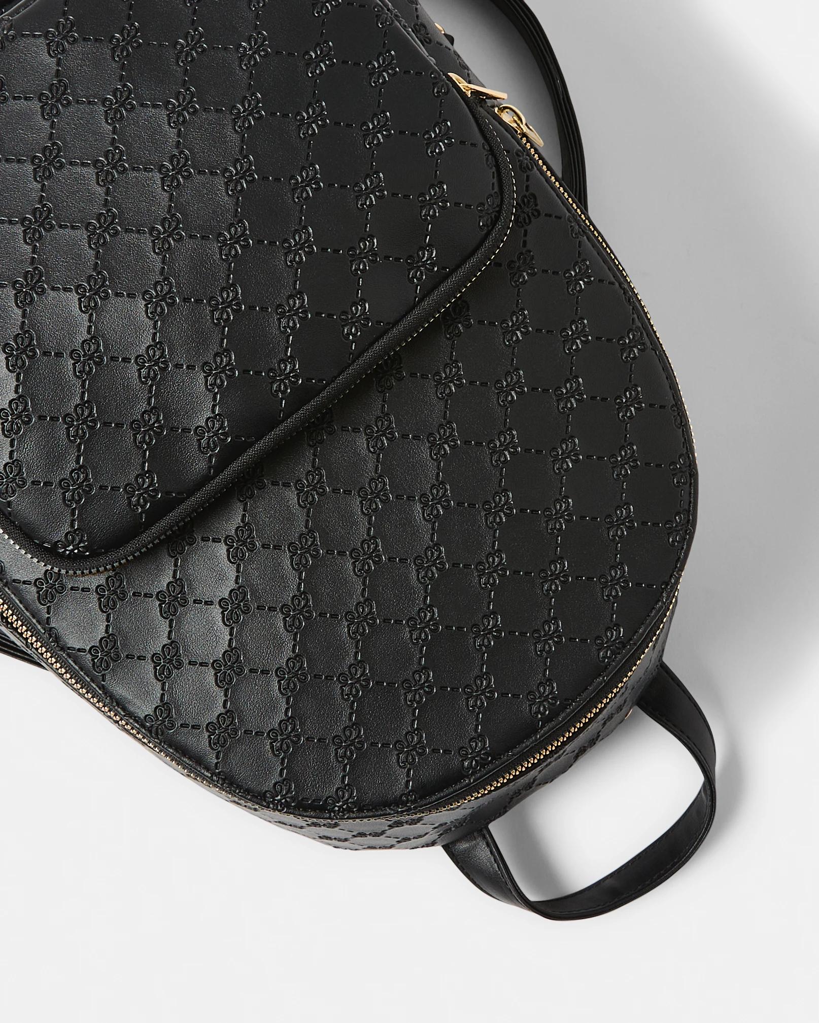 5 Embossed Backpack - Brown Monogram, 5 of 7