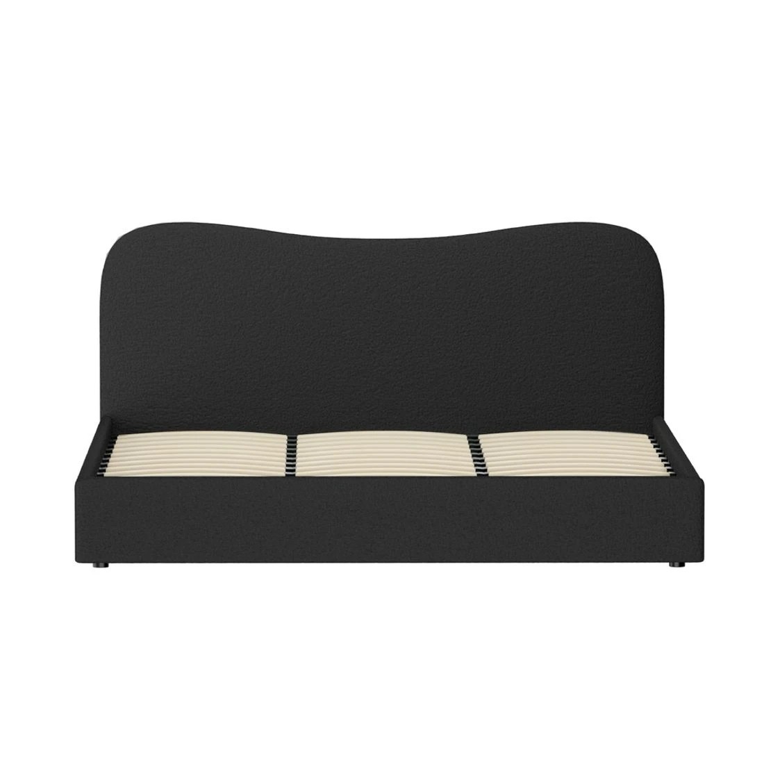 4 Artiss Bed Frame King Size Boucle DARA - Black, 4 of 7